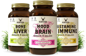 Stress Stack – Mood, Memory, Brain, Bone Marrow, Liver, and Immune Support Supplements for Cognitive and Overall Vitality