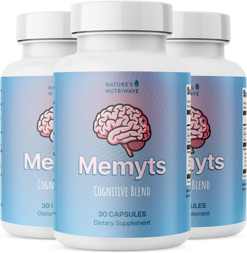 Memyts – B Vitamins & Herbal Extract Capsules – 30 Ct, 3 Month Supply | B Vitamins & herbal extracts | Non-GMO, Made in USA | Easy-to-swallow daily capsule