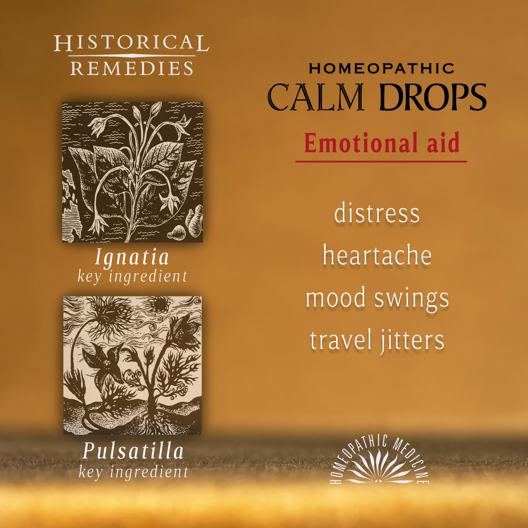 Historical Remedies Calm Drops Homeopathic Lozenges (1 Pack)| Natural Care for Emotional Stress Relief, Vegan & Gluten-Free Organic Vanilla Flavor Drops to Promote Relaxation and a Sense of Calm