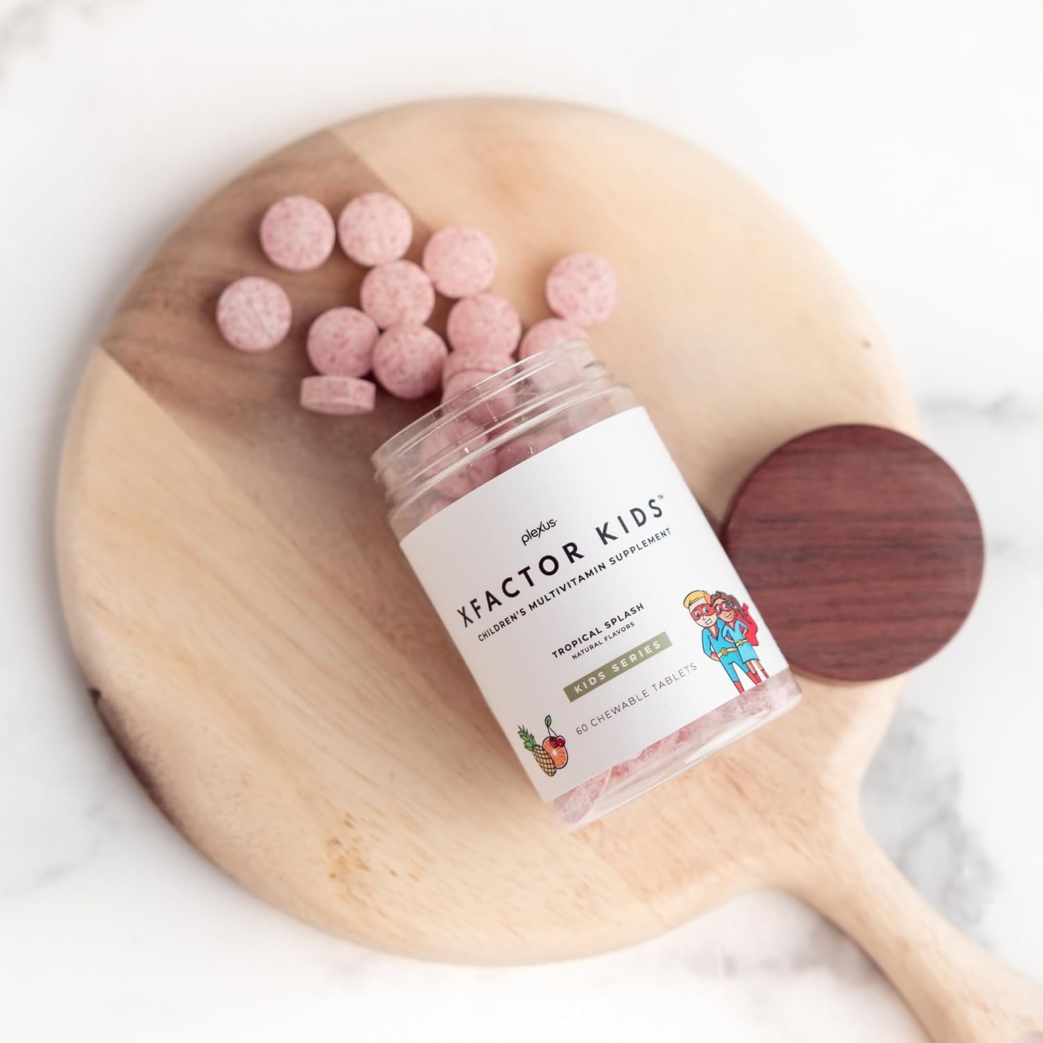 Plexus® Xfactor Kids™ | Kids' multivitamin + probiotic chewable with 13 essential vitamins and 4 billion CFUs to support growth and immune health