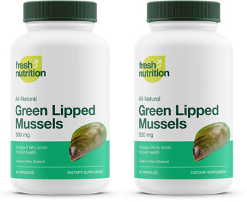 Green Lipped Mussel Capsules - Strongest DNA Verified from New Zealand - Perna Canaliculus Omega Supplement - May Promote Healthy Joints - 90 Capsules