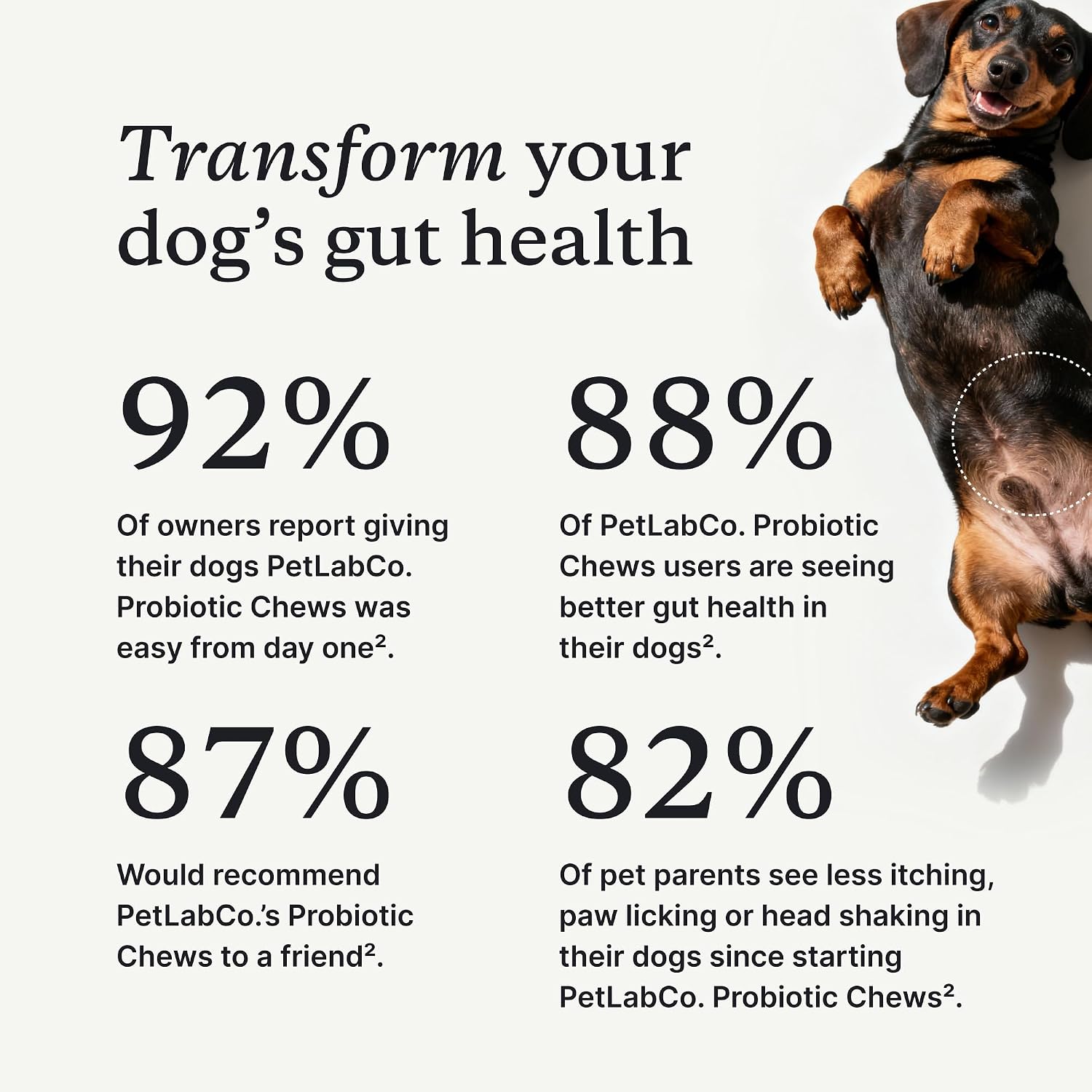 PetLab Co. Probiotic Chews for Dogs, 30 Soft Chews, 3-Pack | 8-strain probiotic blend with prebiotics to support digestive health, skin and seasonal allergy support