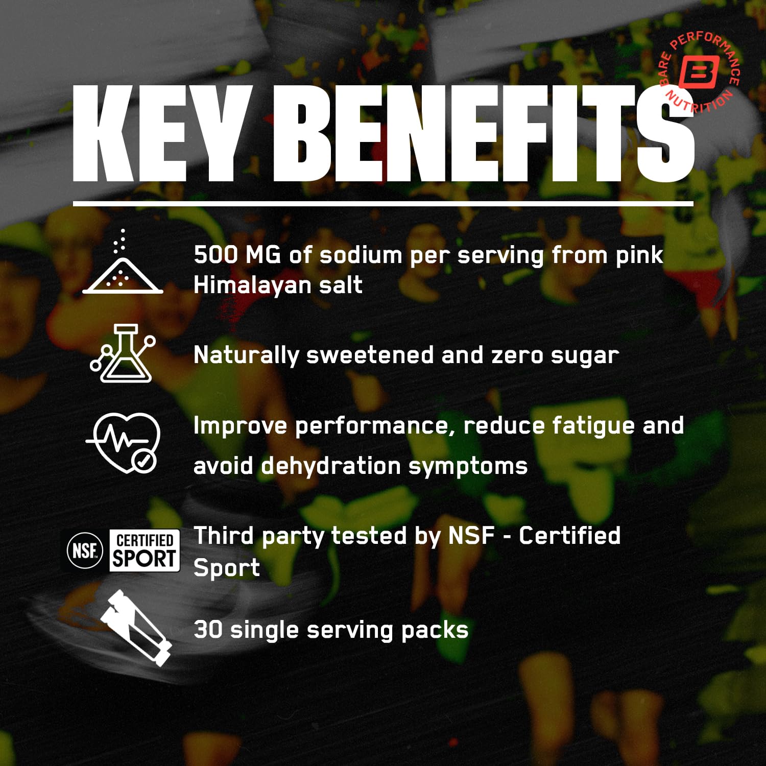 BARE PERFORMANCE NUTRITION BPN Electrolytes Hydration Drink Mix | Sugar Free Electrolyte Powder | 500mg Sodium per Serving | Naturally Sweetened | Lemon Lime, 50 Servings | Zero Sugar, 500mg Sodium per Serving, Naturally Sweetened