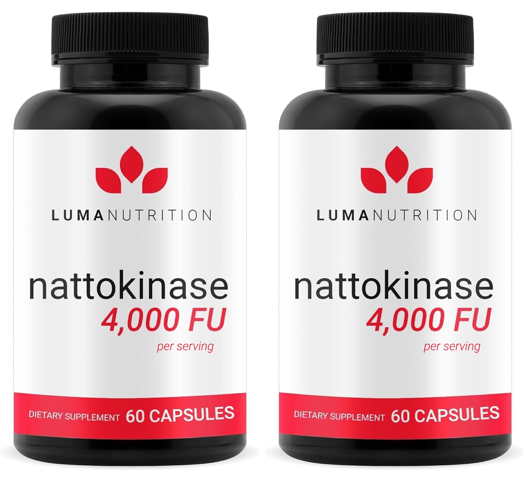 Luma Nutrition Nattokinase Supplement 4000 FU Per Serving - 60 Capsules