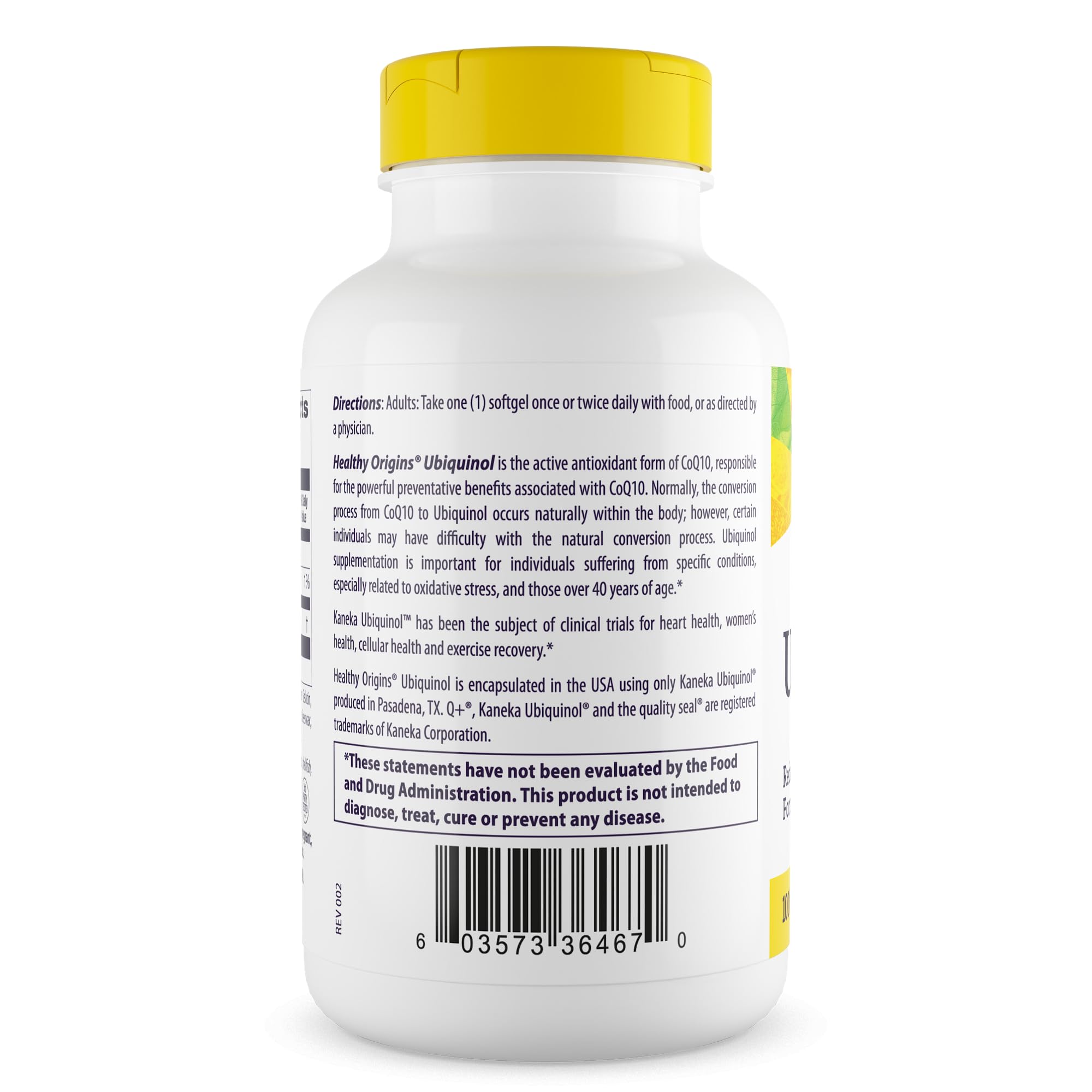 Healthy Origins Ubiquinol CoQ10 100 mg, Kaneka QH, 150 Softgels