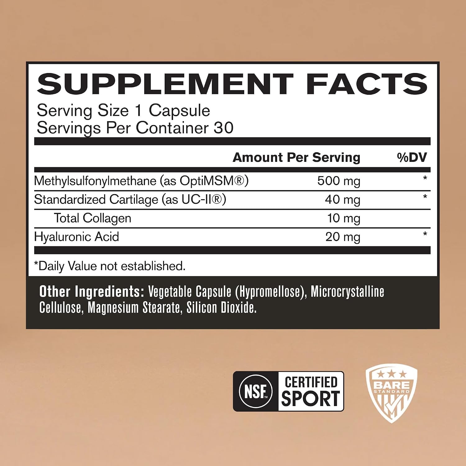 BARE PERFORMANCE NUTRITION, BPN Strong Joints, Joint Support Capsules, UC-ll®, Joint Comfort, Mobility and Flexibility