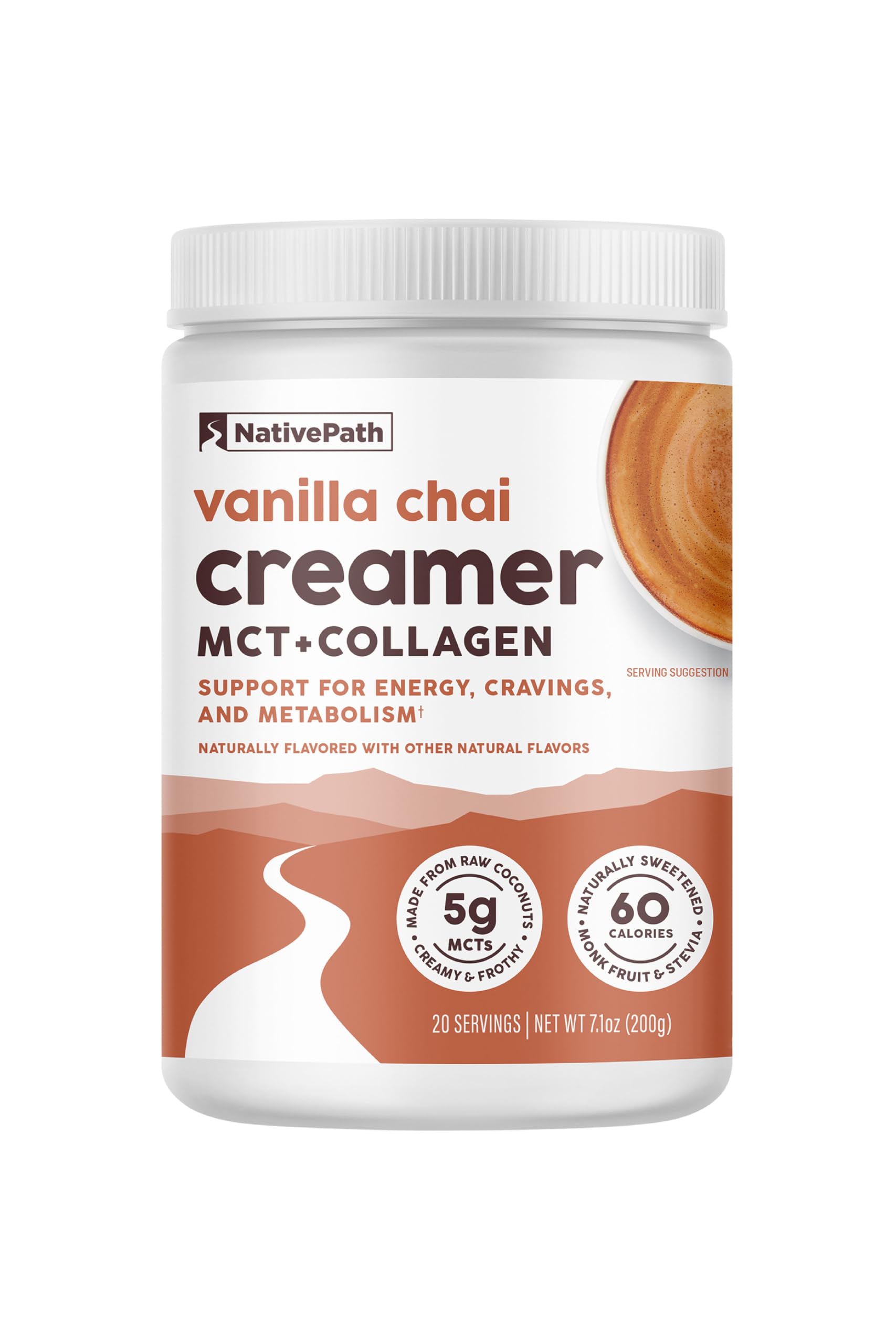 NativePath Keto Creamer, French Vanilla, Collagen & MCT, 20 Servings | Sugar-Free, Monk Fruit Sweetened, Non-Dairy & Creamy, Supports Skin, Hair & Nails, Low-Carb Friendly