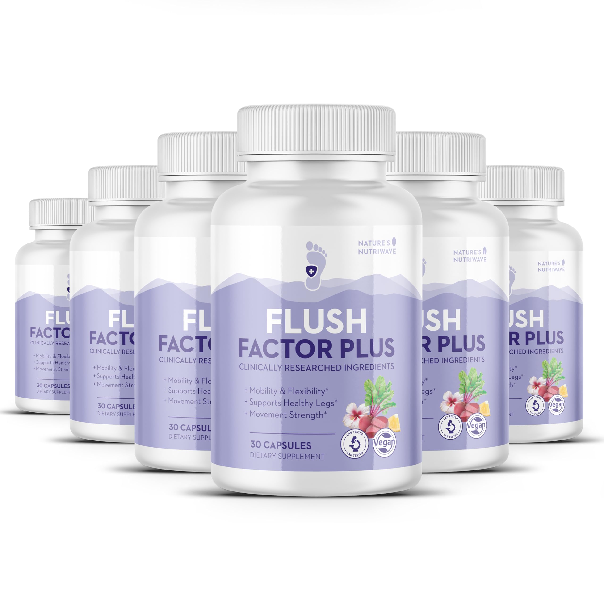 Flush Factor Plus – Original Formula – 30 Ct, 1 Month Supply | Original-formula capsules, plant-based | No Stimulants, Made in USA | Easy-to-swallow daily capsule