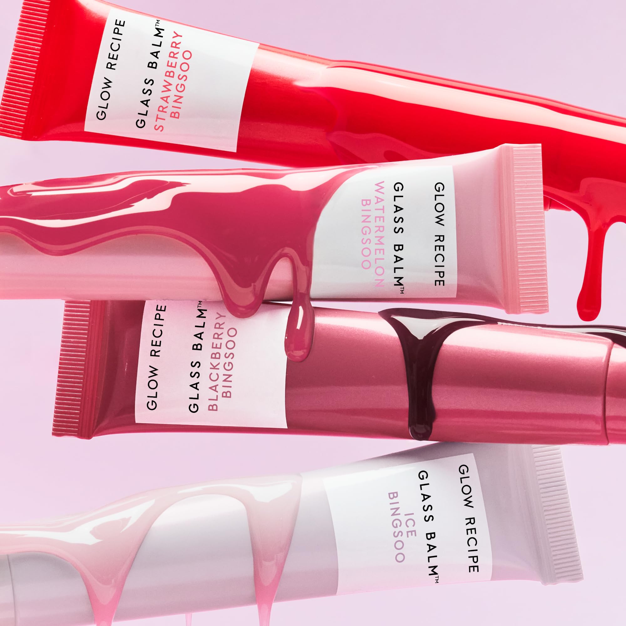 Glow Recipe Glass Balm Lip Treatment - 12Hr Hydrating Lip Balm & Moisturizer with Hyaluronic Acid to Smooth, Plump & Protect from Dryness - Sheer Soft Pink Tint, Watermelon Bingsoo (15 ml) Glow RecipeBuy Supplements Australia