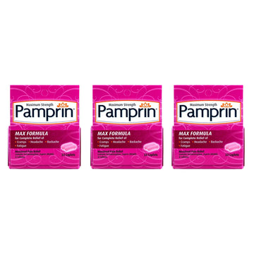 Pamprin Maximum Strength Formula, 24 Caplets (Pack of 3) PamprinBuy Supplements Australia