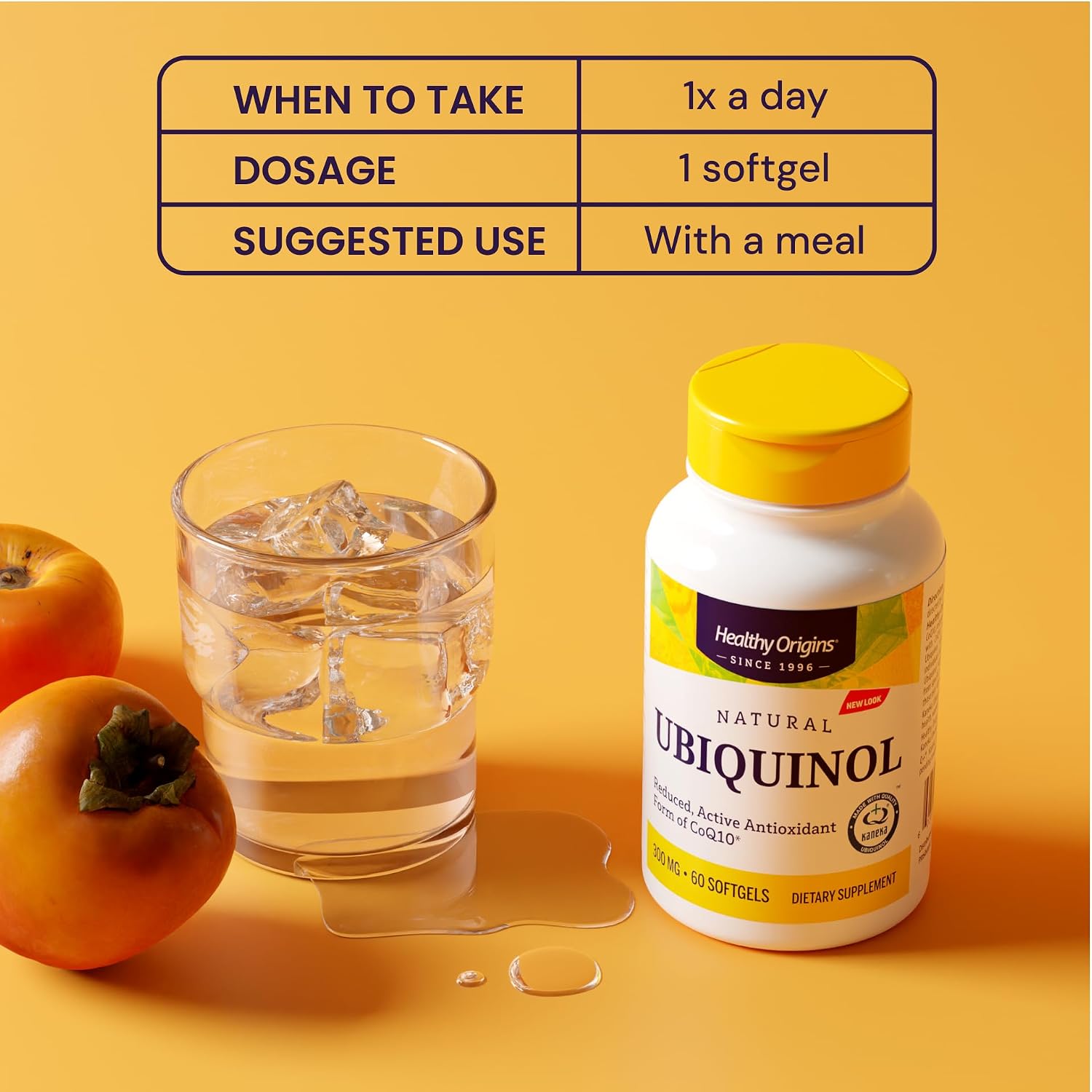 Healthy Origins Ubiquinol CoQ10 300 mg, Kaneka, 60 Softgels