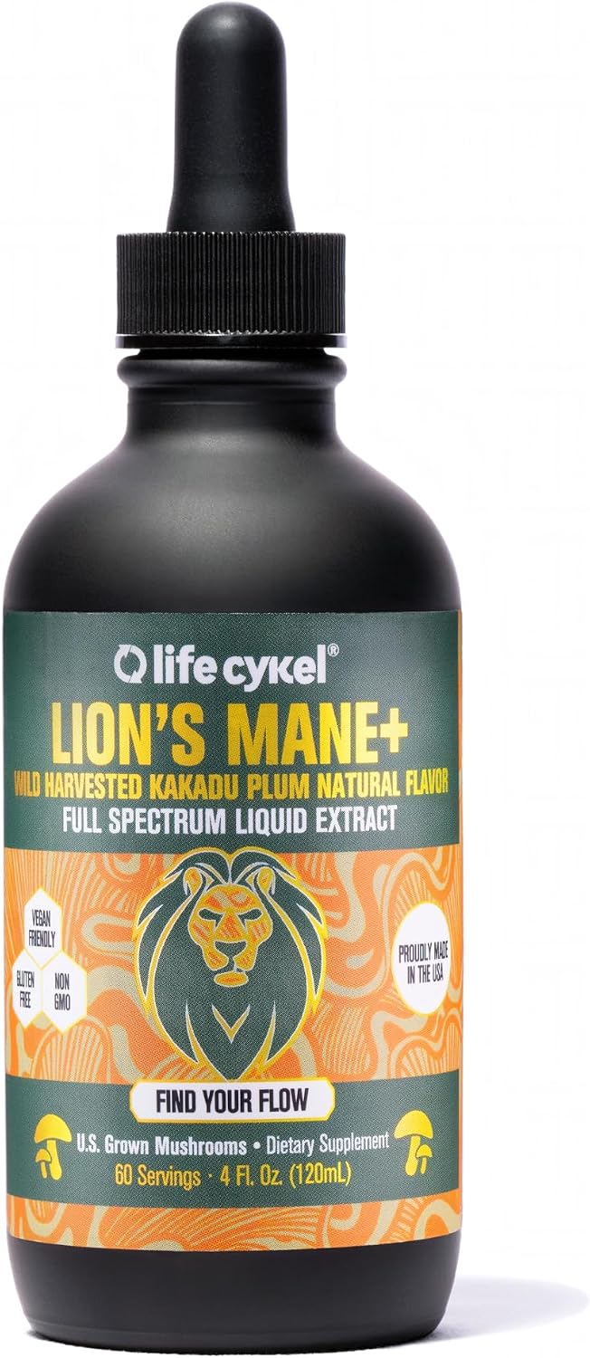 Life Cykel 4 Fl oz (Cordyceps+Reishi+ Lion's Mane) Bundle