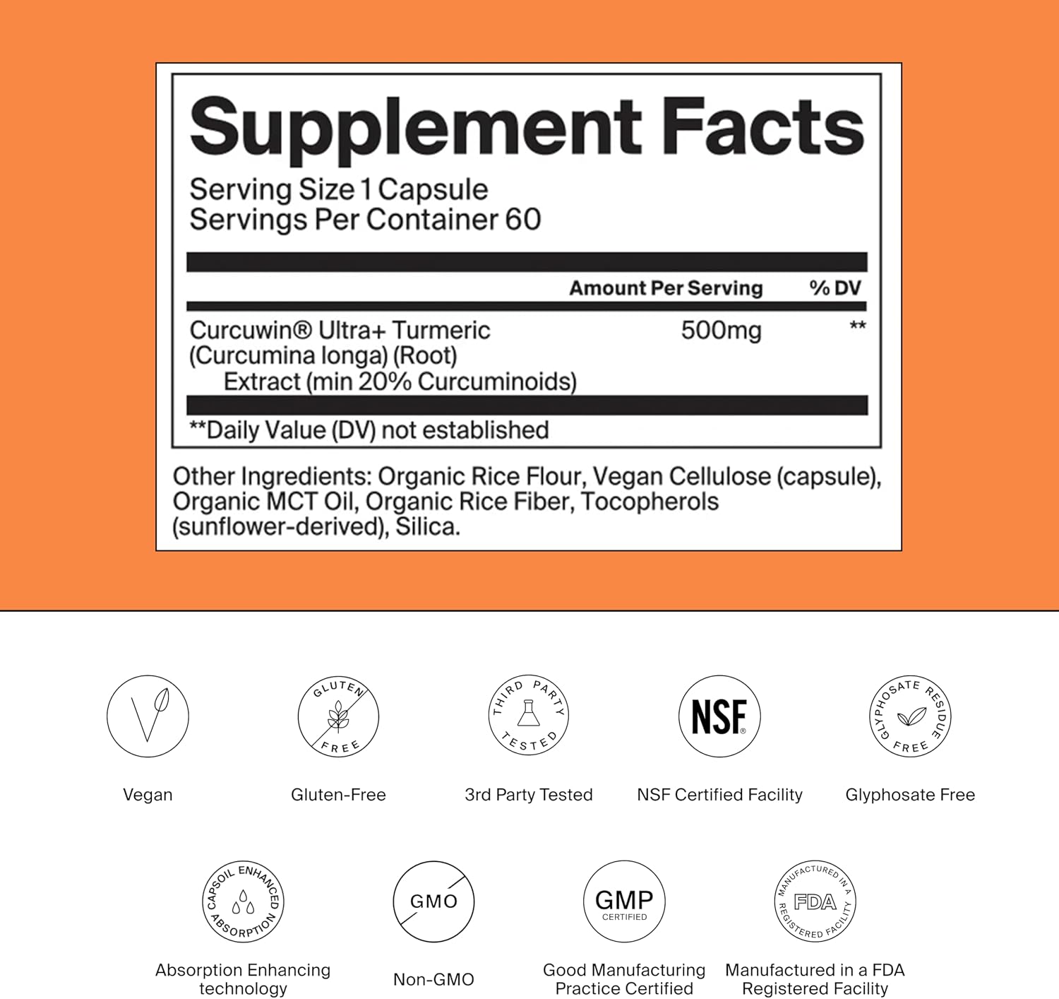 Curcumin - Turmeric Supplement Capsules - 60 Count | Anti-Inflammatory Ache Support, Bioavailable & Third-Party Tested, Seasonal Allergy & Response Aid, 149x Higher Absorption