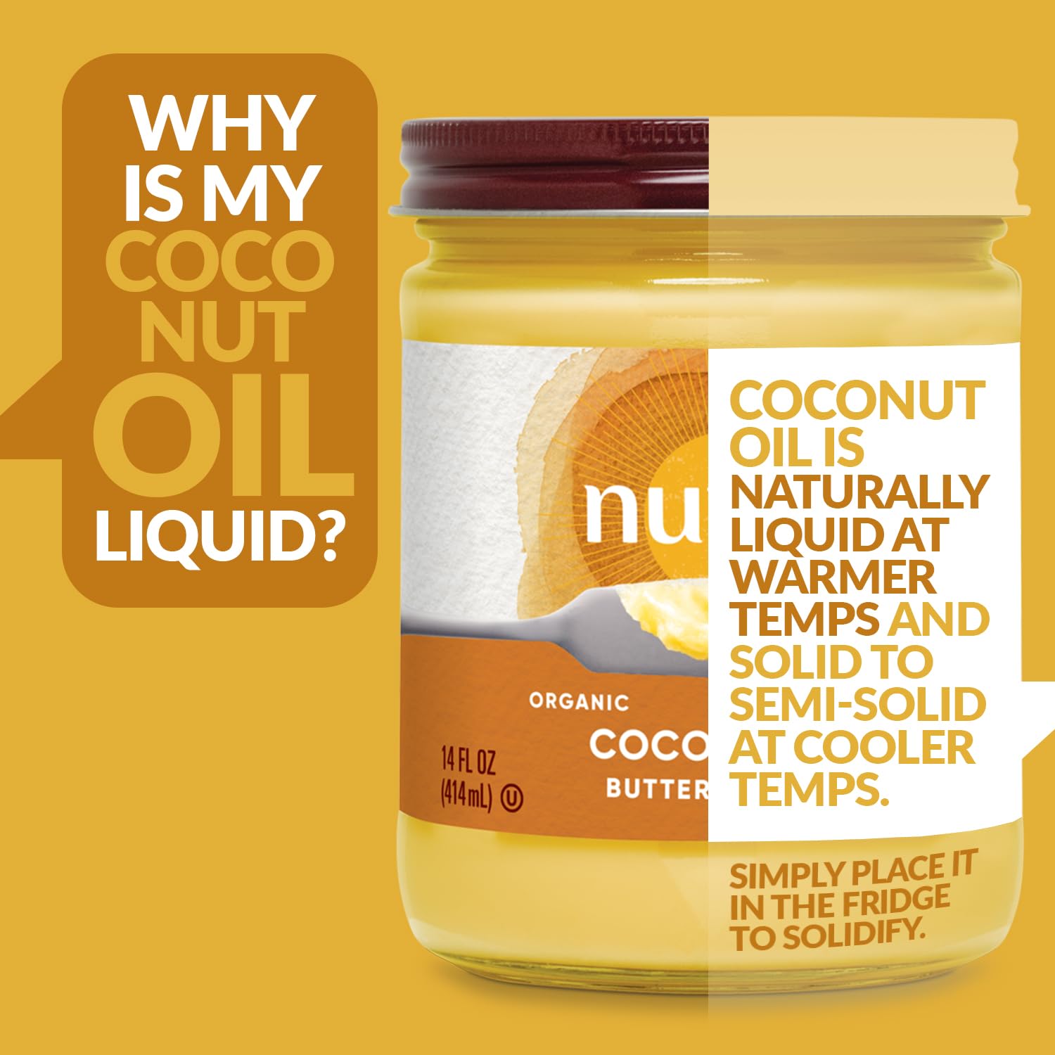 Nutiva, Oil Coconut Buttery Organic, 14 Fl Oz