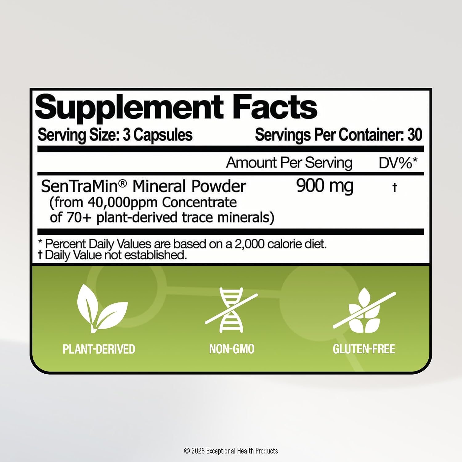 Plant Based Mineral Complex, 90 Vegetable Capsules | Daily Wellness, Energy & Immune Support with70 Plant Sourced Colloidal Trace Minerals with Antioxidants, Enzymes & More