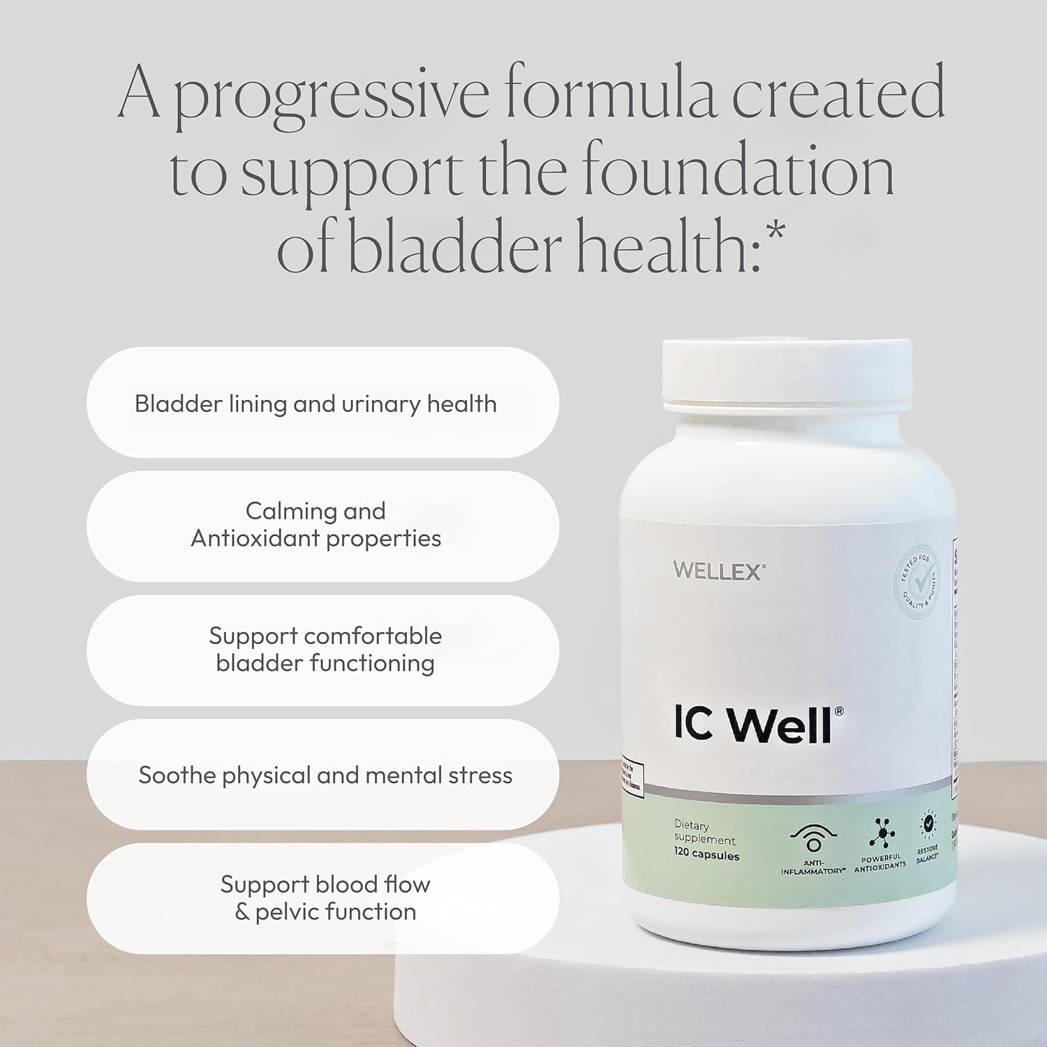 Papillex IC Well | Bladder Comfort & Urinary Wellness Support Supplement | NAG, Chondroitin & Quercetin for Urinary Comfort, Frequency & Sleep Support | 30-Day Formula