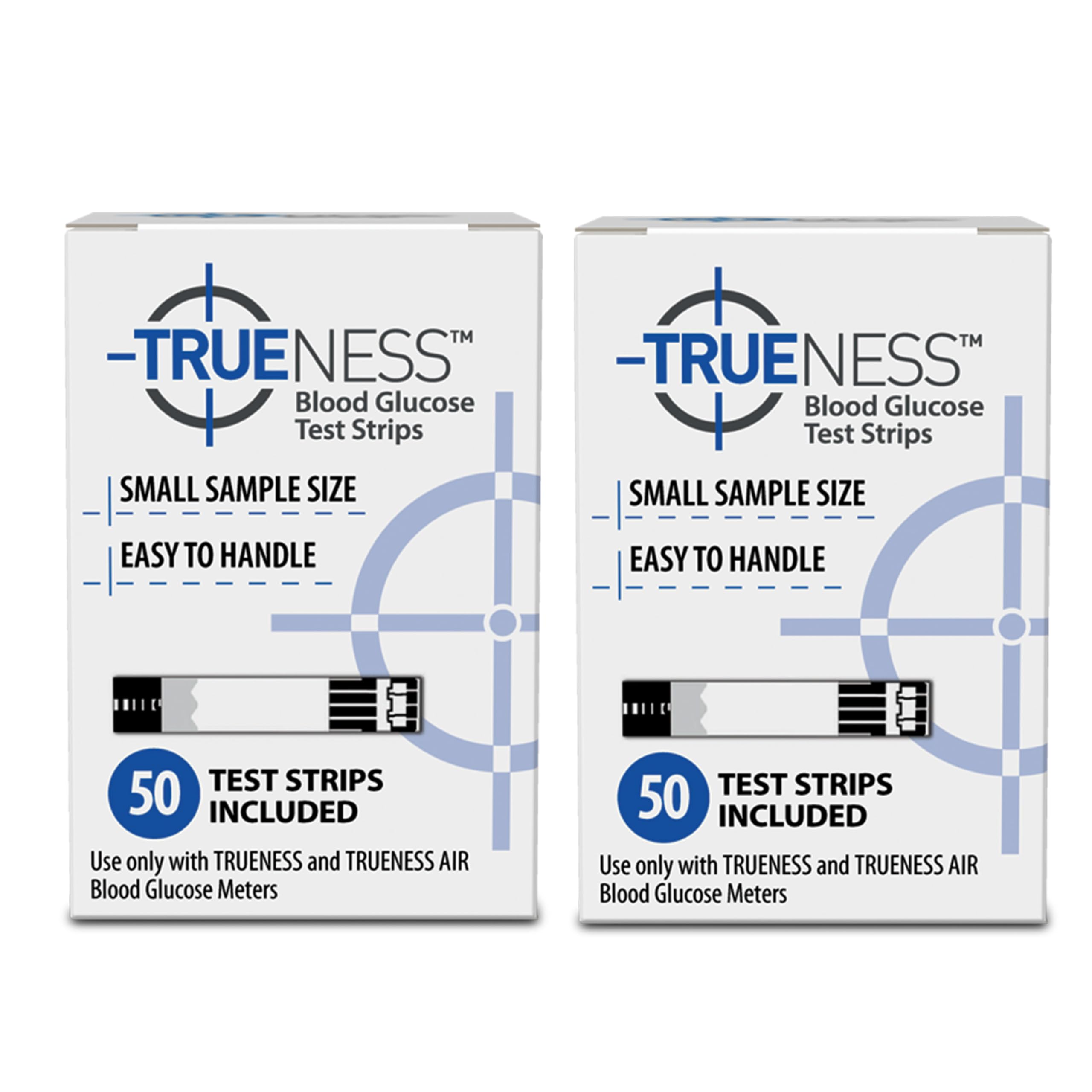 TRUENESS Blood Glucose Test Strips, 50 Count | Blood Glucose Test Strips Compatible with TRUENESS Family of Self Monitoring Blood Glucose Meters, Fast 5 Second Results