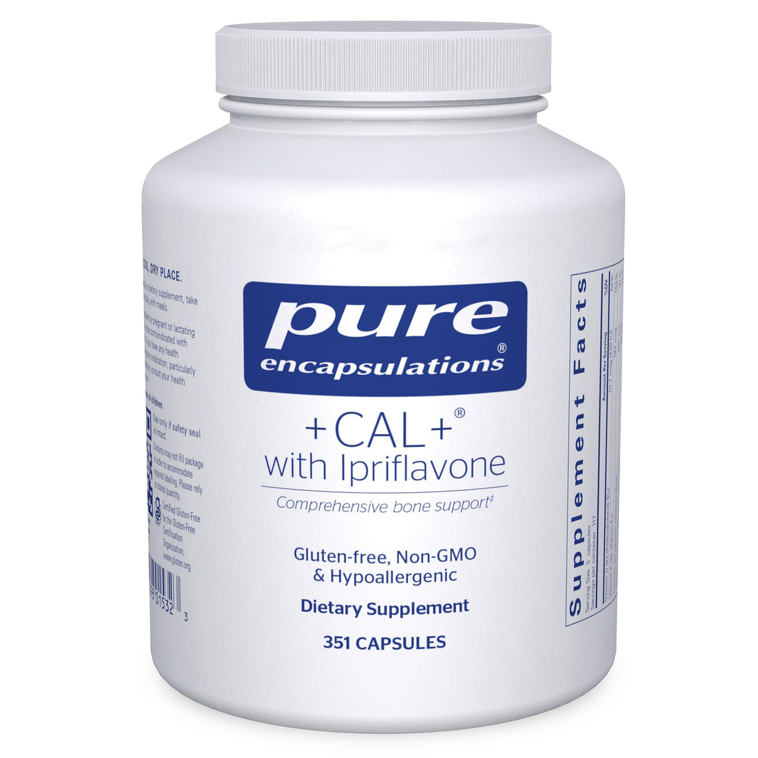 Pure Encapsulations +Cal+ with Ipriflavon | Mineral, Vitamin, and Herbal Supplement to Promote Skeletal Strength | 351 Capsules Pure EncapsulationsBuy Supplements Australia