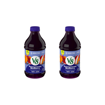 V8 Blends 100% Juice Pomegranate Blueberry Juice, Fruit and Vegetable Juice Blend, 46 Fl Oz Bottle (Pack of 2) V8 buy supplements Au