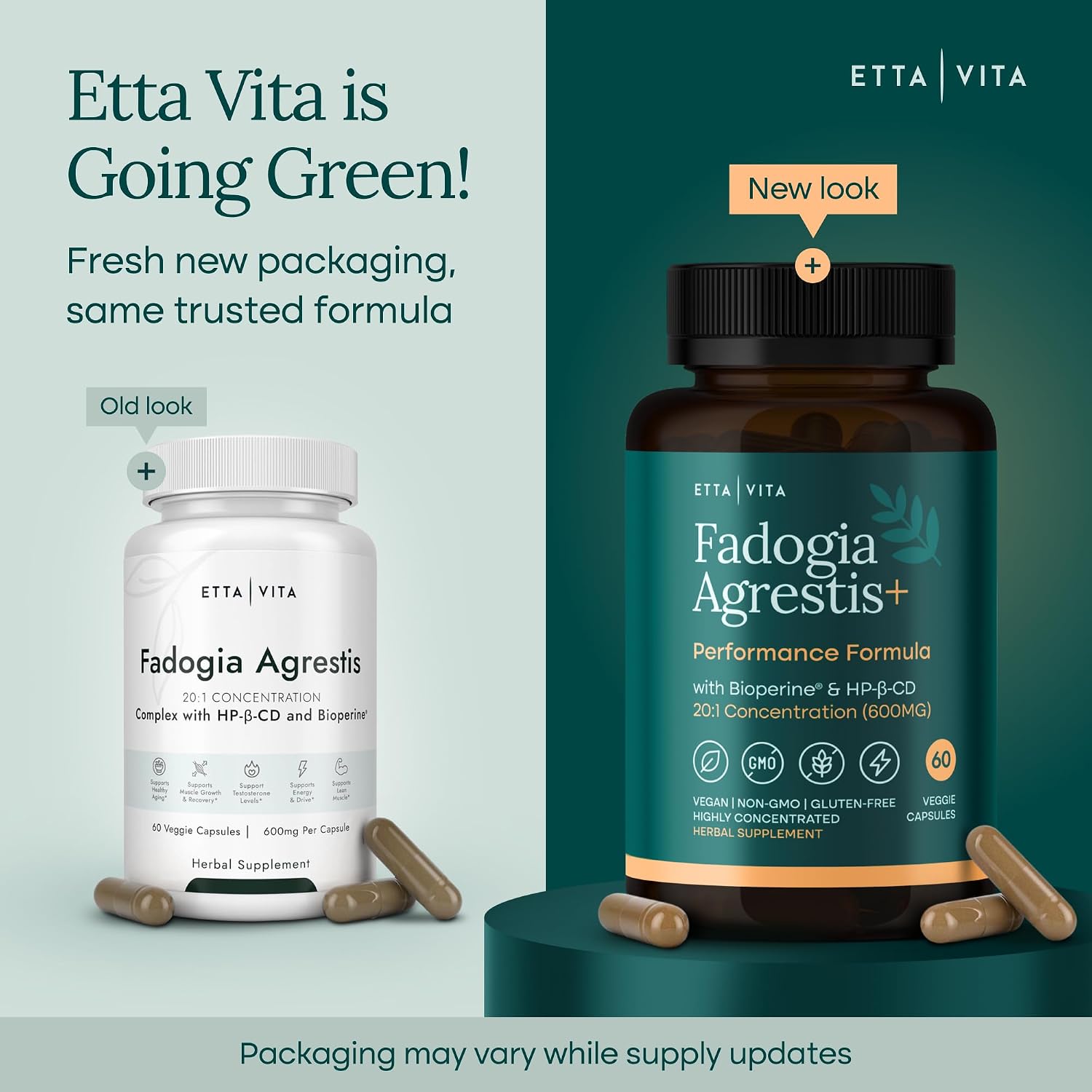 Fadogia Agrestis 600mg Supplement for Men, Energy, Drive & Stamina Support | Concentrated herbal extract for energy, muscle & workout recovery, vegan, non-GMO, gluten free, made in USA
