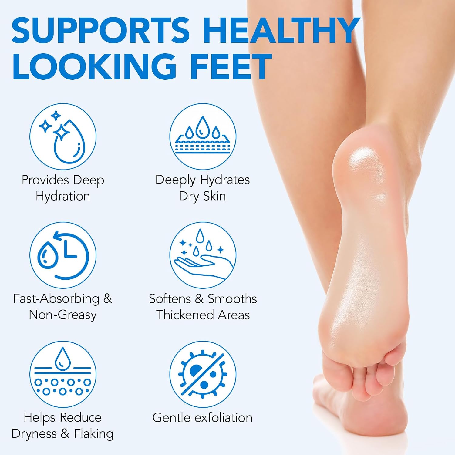 Urea Foot Cream Stick, 60% Urea Cream with 2% Salicylic Acid Foot Care Stick Moisturizer for Dry Cracked Heels, Knees, Hands, Moisturizes & Hydrates Dry Skin, Callus Remover & Skin Softener 1.41 oz
