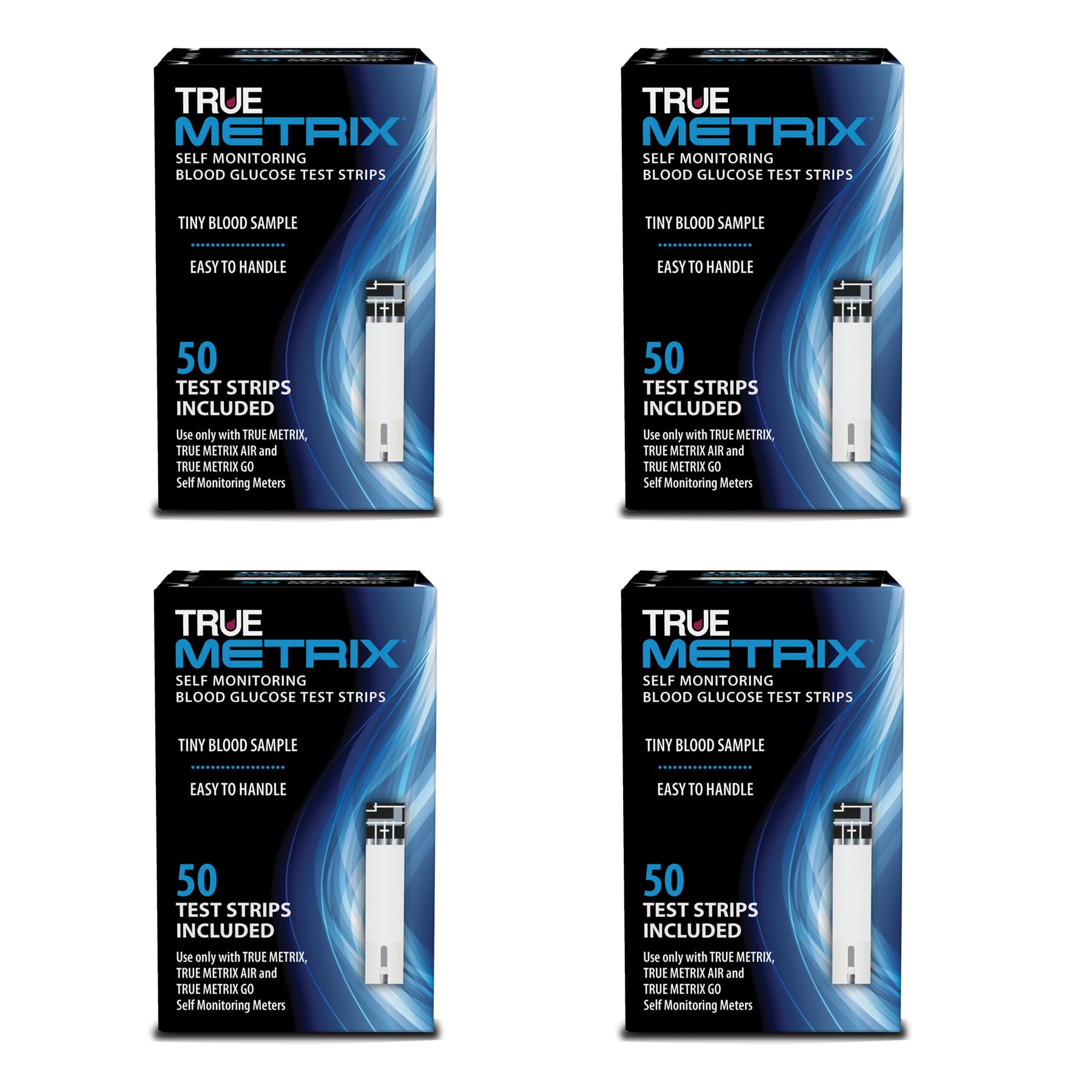 TRUE METRIX Self Monitoring Blood Glucose Test Strips, 100 Count | Blood Glucose Test Strips Compatible with TRUE METRIX Family of Self Monitoring Blood Glucose Meters, Value Pack