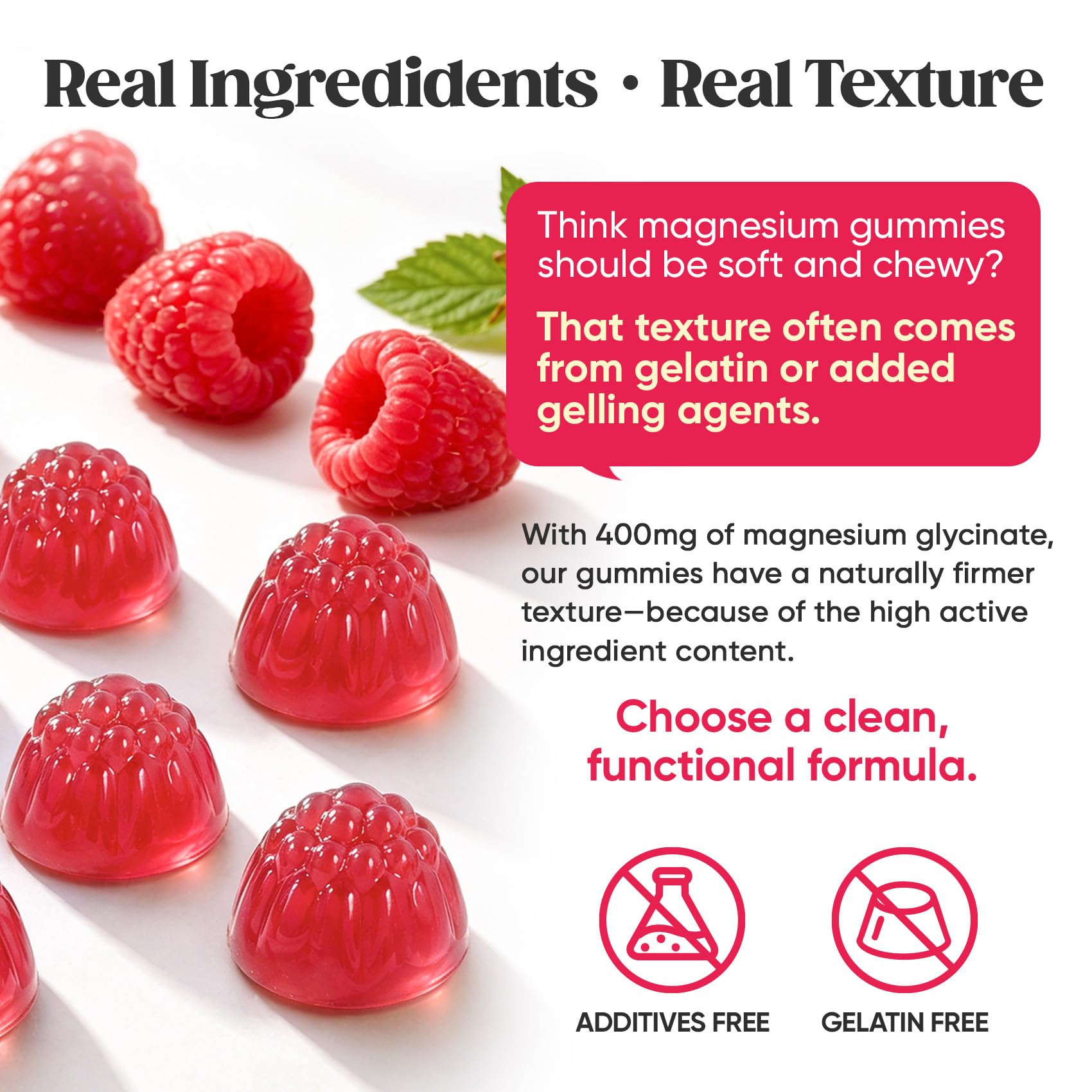 60 Day Supply Magnesium Glycinate 400mg Gummies Sugar Free High Absorption | With Ashwagandha, L-Theanine, CoQ10, Vitamin D3 & B6, Adults & Kids, Stress Relief, Sleep & Calm, Vegan, Gluten Free