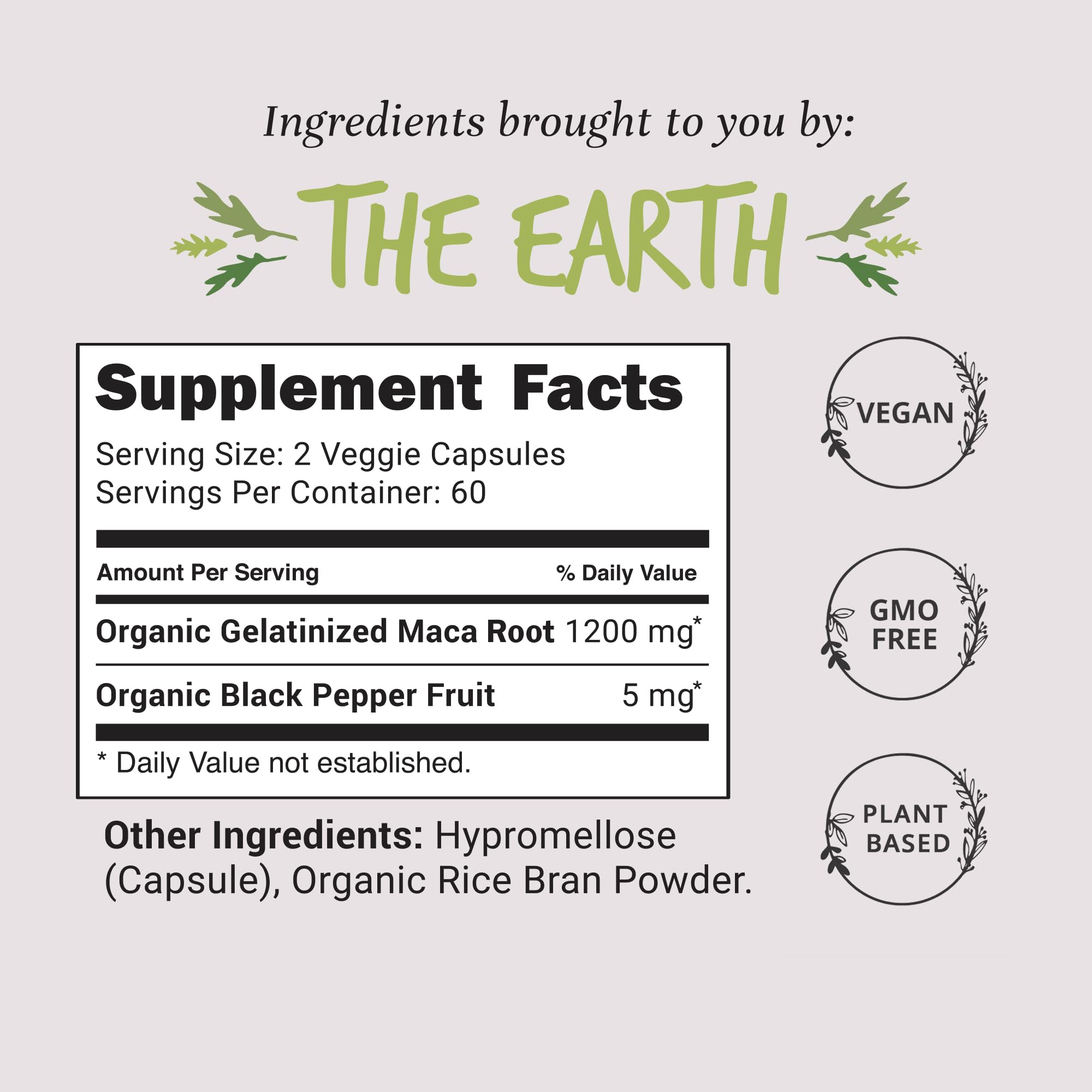 Organic Maca Root Capsules 1200 mg – Libido Booster for Women Fast Acting & Potent | Female Maca Supplement | Energy Pills from Peru | Includes Black Pepper for High Absorption | Vegan, 120 Ct Happy Healthy HippieBuy Supplements Australia