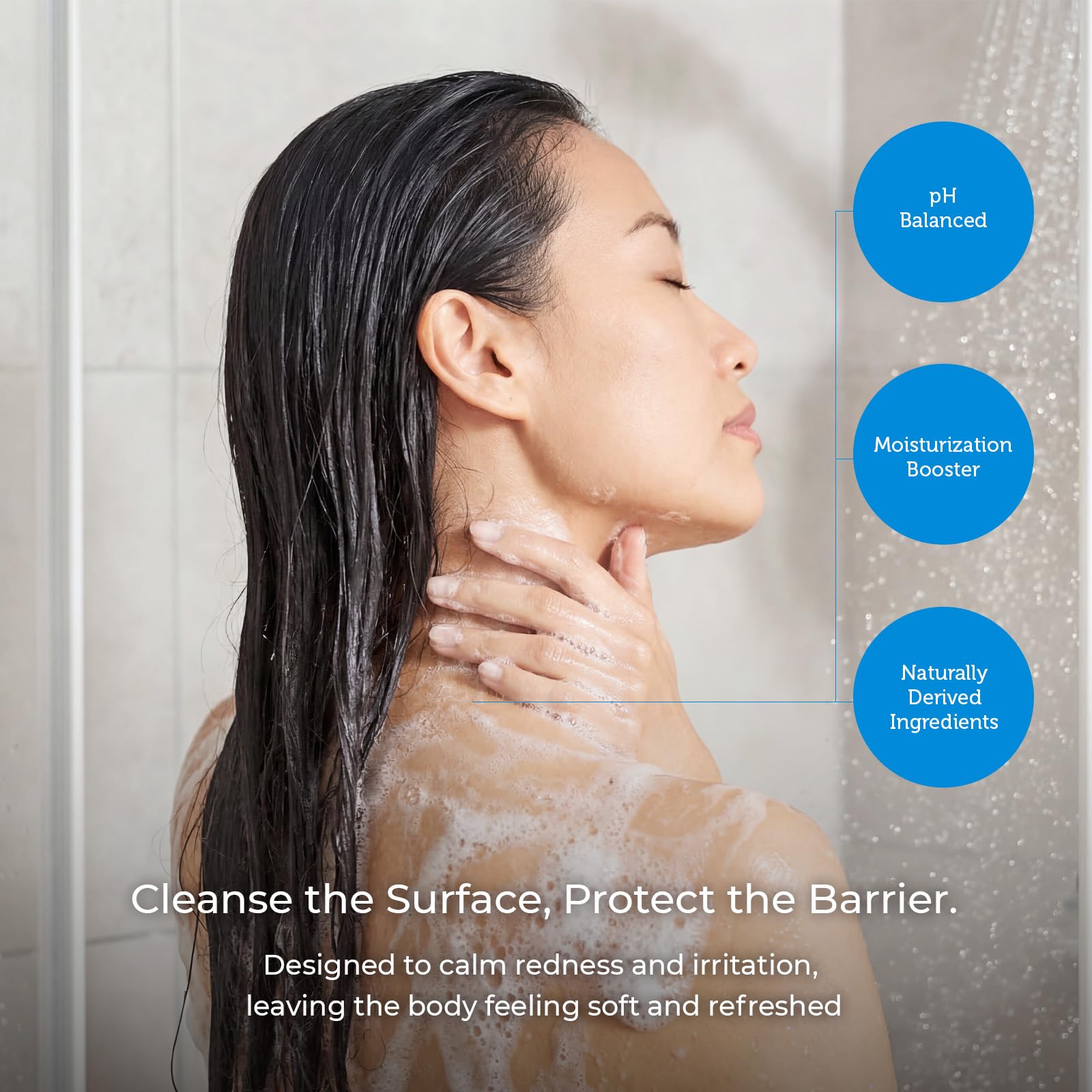 Ceramedx - Extra Gentle Body Cleanser | Natural Ceramide Cleanser for Dry, Sensitive Skin | Cruelty Free, Vegan & Fragrance Free | 6 fl oz | Plant-Based Riceramide-3, Hyaluronic Acid & Aloe | Soap-Free Wash for Very Dry, Sensitive Skin | Vegan, Sulfate Fr