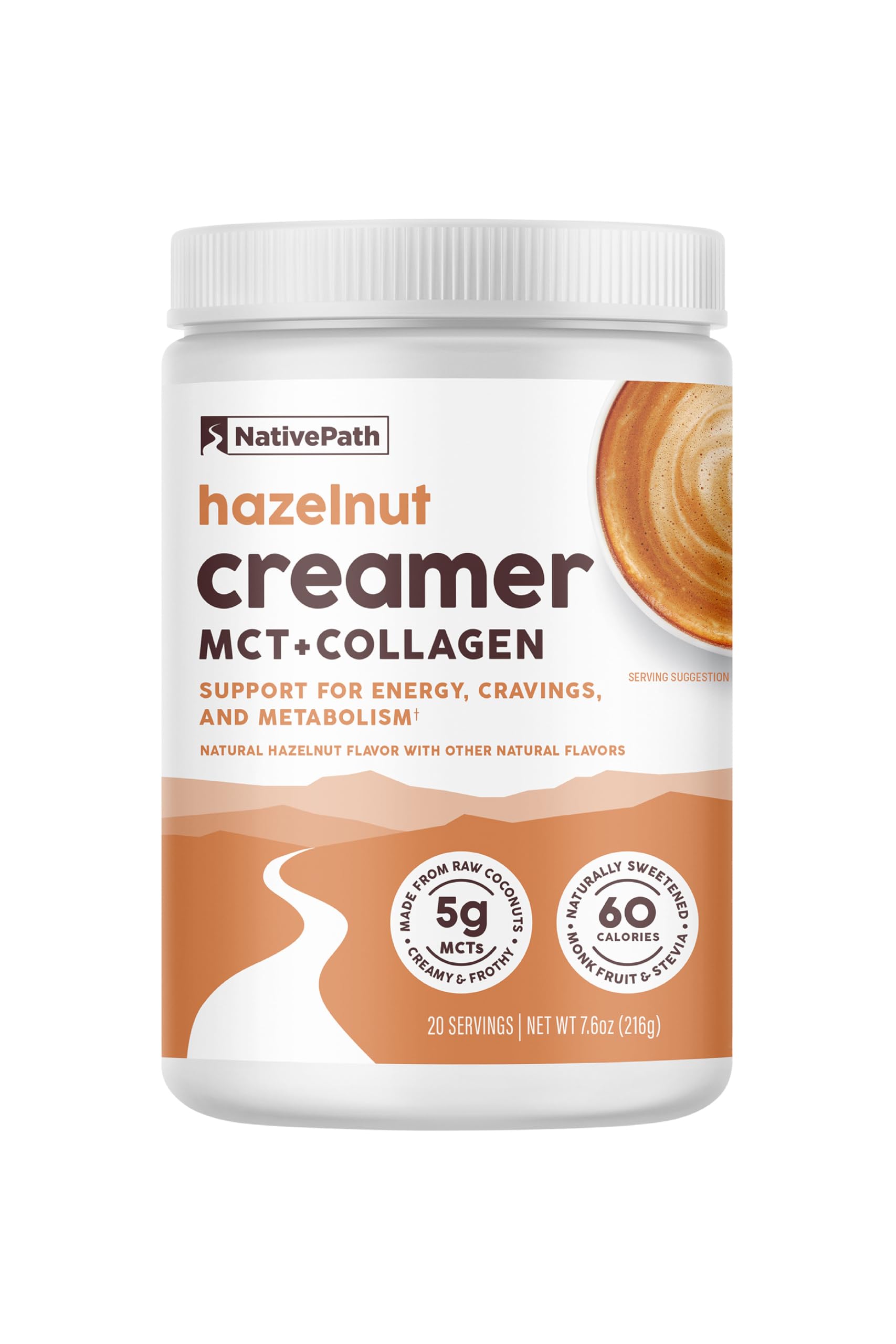 NativePath Keto Creamer, French Vanilla, Collagen & MCT, 20 Servings | Sugar-Free, Monk Fruit Sweetened, Non-Dairy & Creamy, Supports Skin, Hair & Nails, Low-Carb Friendly