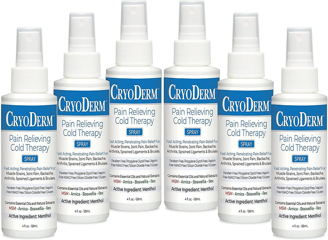 CryoDerm 4 oz Spray Cold Therapy (6 Pack) CryoDermBuy Supplements Australia