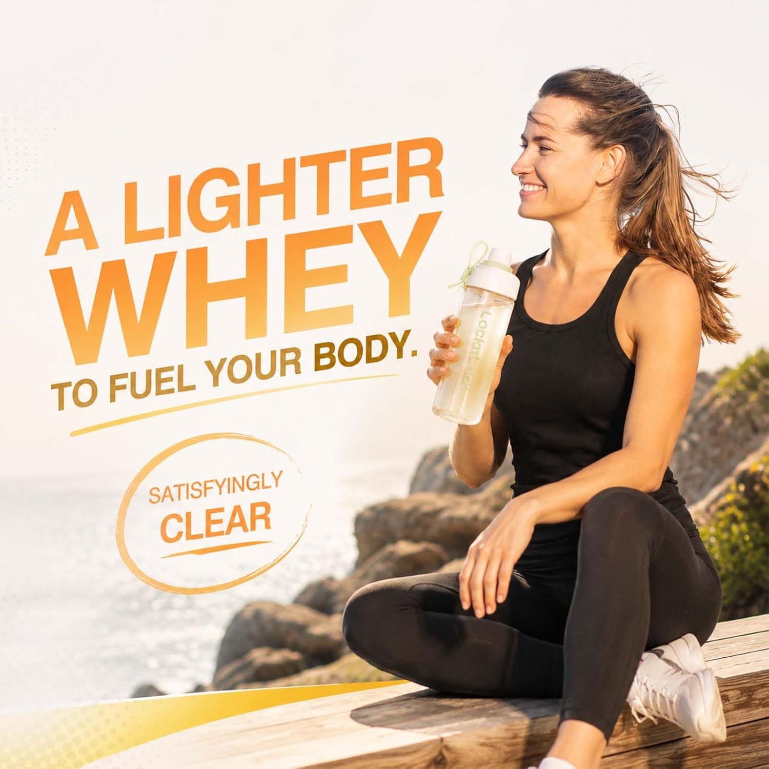 Clear Protein Refreshers Drink with Electrolytes Powder (Pineapple Mango) | Collagen Peptides, 0g of Sugar,40mg Caffeine
