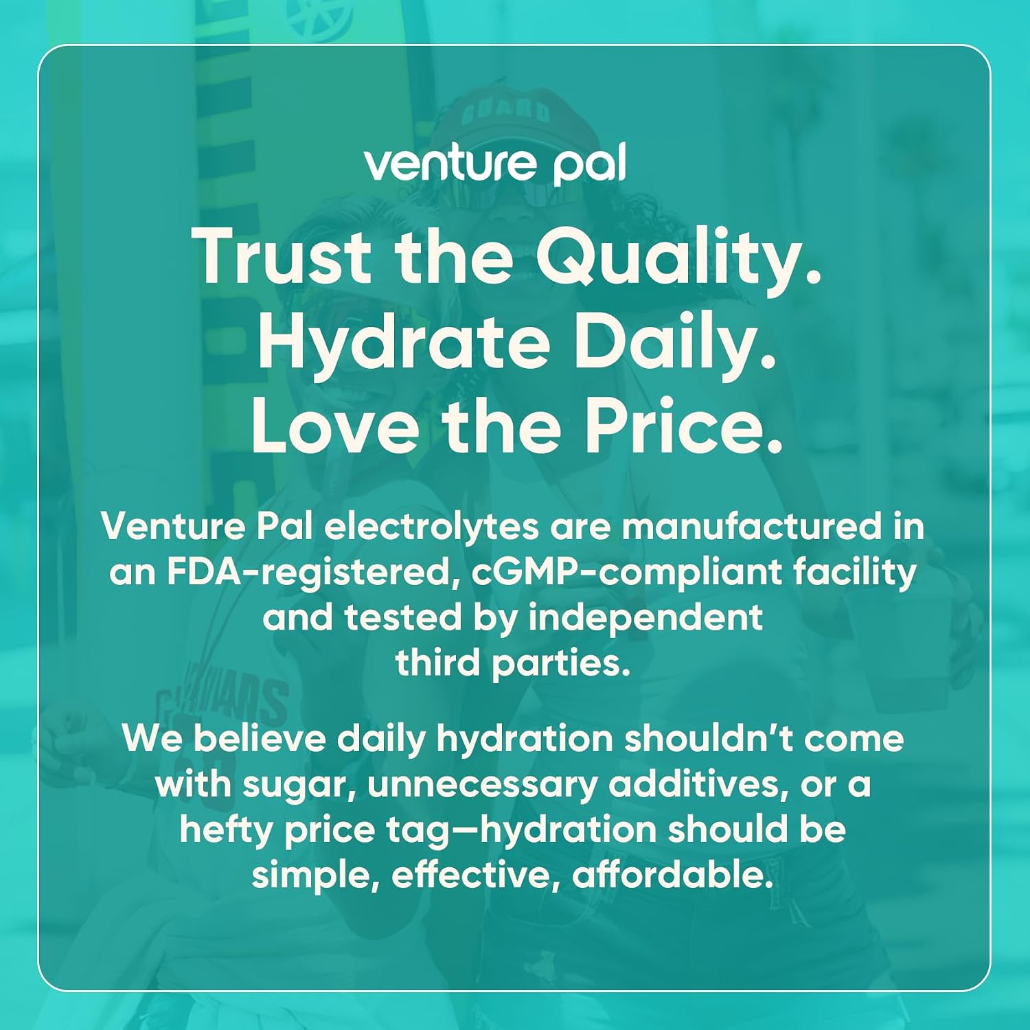 Venture Pal Sugar Free Electrolyte Powder, Liquid Daily IV Hydration Packet | 7 Electrolytes & 5 Vitamins, Electrolytes Dink Mix for Party Recovery & Instantly Hydration, Vegan, Keto-Friendly, 16 Sticks