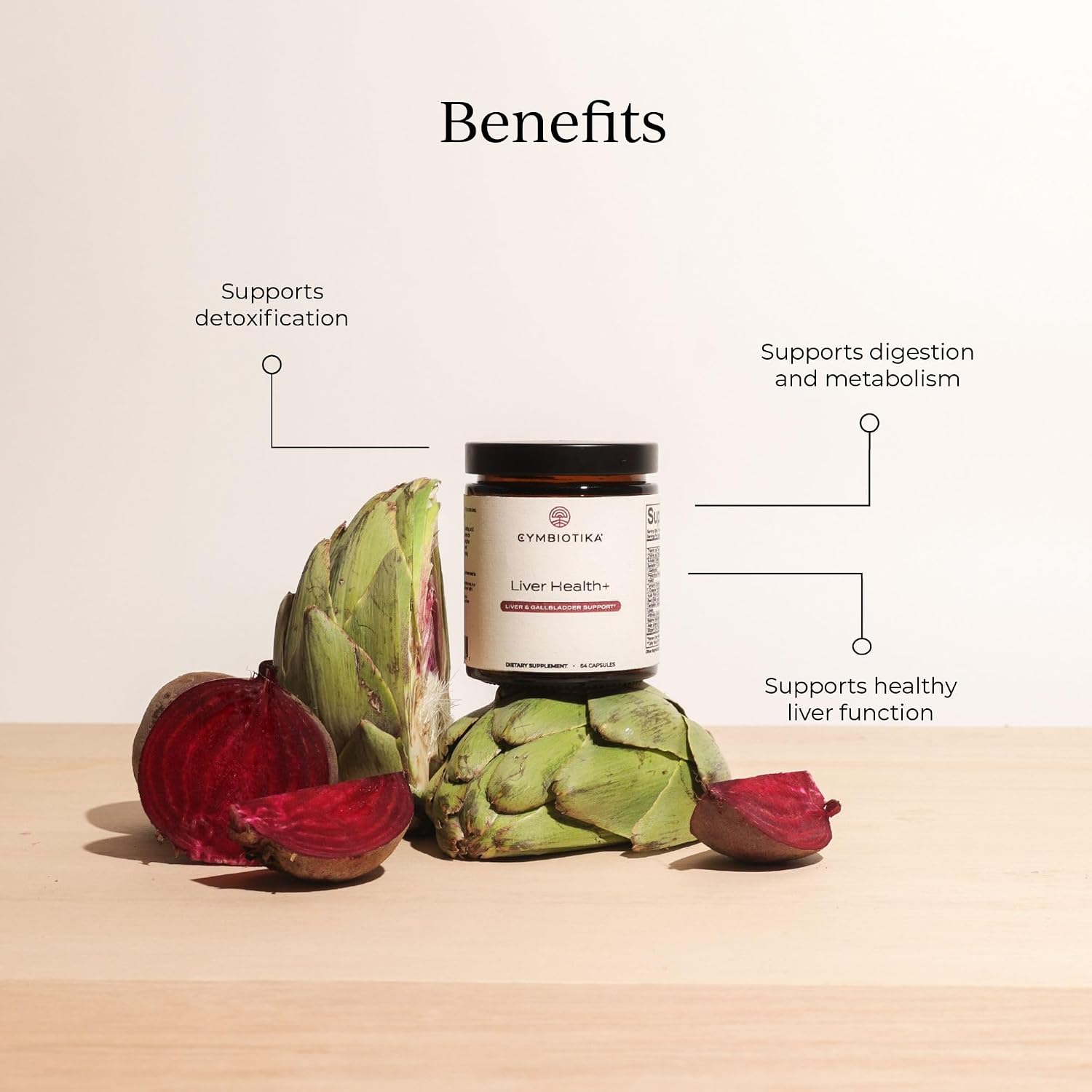 CYMBIOTIKA Liver Health+ for Liver Support, Detox & Digestion