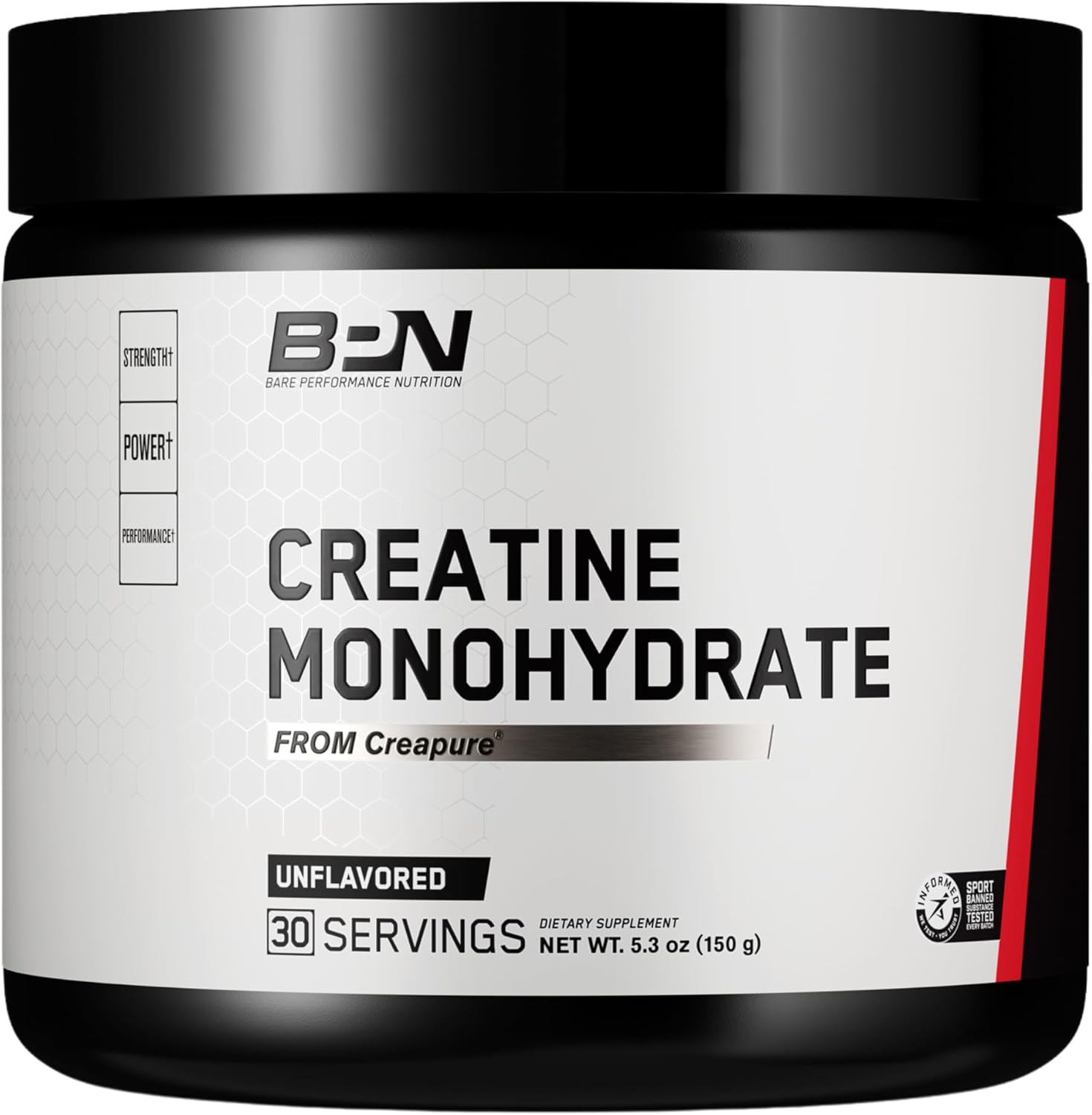 BARE PERFORMANCE NUTRITION BPN Creatine Monohydrate & Whey Vanilla Protein Powder Bundle