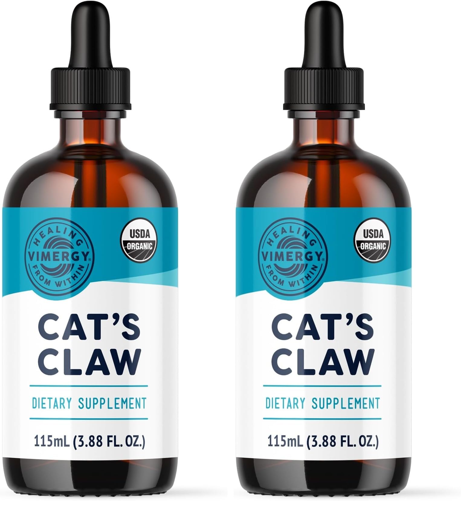 Vimergy USDA Organic Cat’s Claw Liquid – Provides Antioxidant Support* – Benefits The Immune System* – Vegan, Gluten-Free, Non-GMO – 57 Servings (115 mL)
