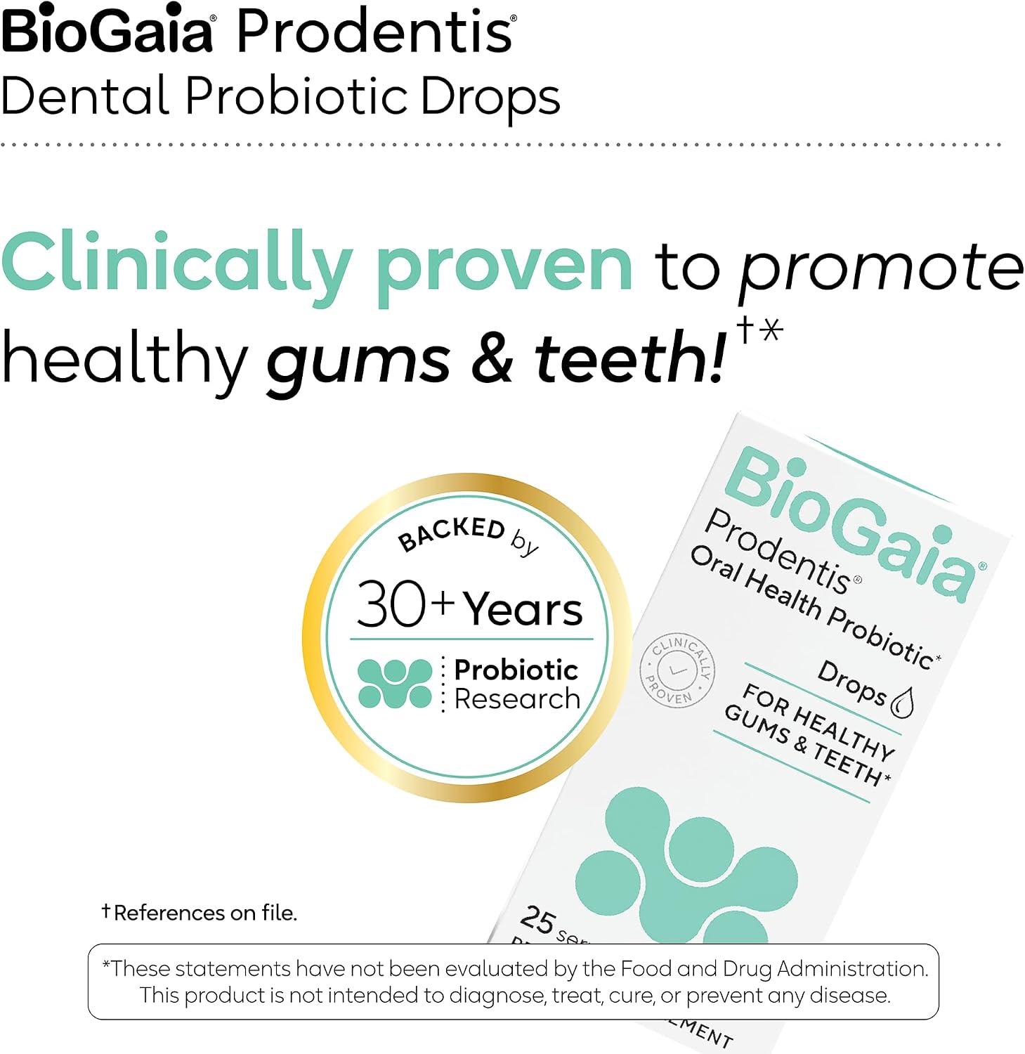 BioGaia Prodentis Oral Probiotic Drops for Teeth & Gums and Bad Breath | Dental Hygienist-Recommended | Promotes Healthy Gums & Improves Oral Health | Fights Bad Breath | Dental Probiotic 5mL