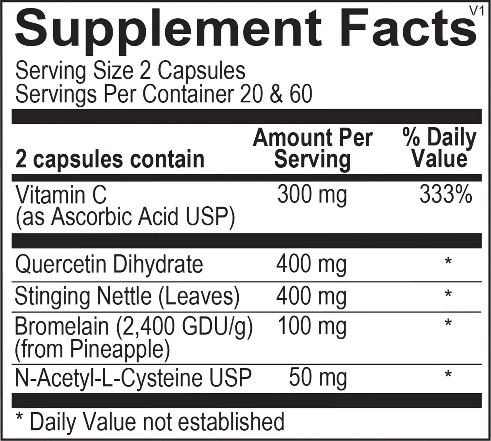 The Source Matters Alleviator Clear-ME SR Seasonal Allergy Relief and Immune Support | Quercetin, Bromelain, Stinging Nettles, NAC, and Vitamin C (40 Capsules) THE SOURCE MATTERS buy supplements Au