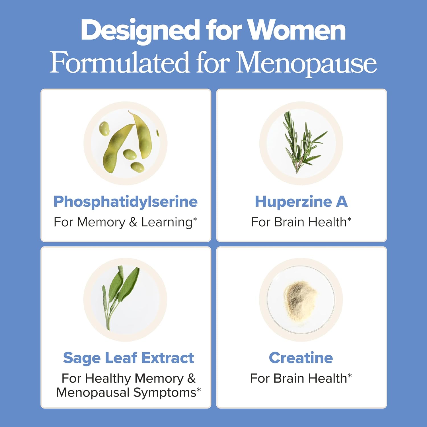 MENO Brain Health + Memory Capsules with Phosphatidylserine – 30-Day Supply
