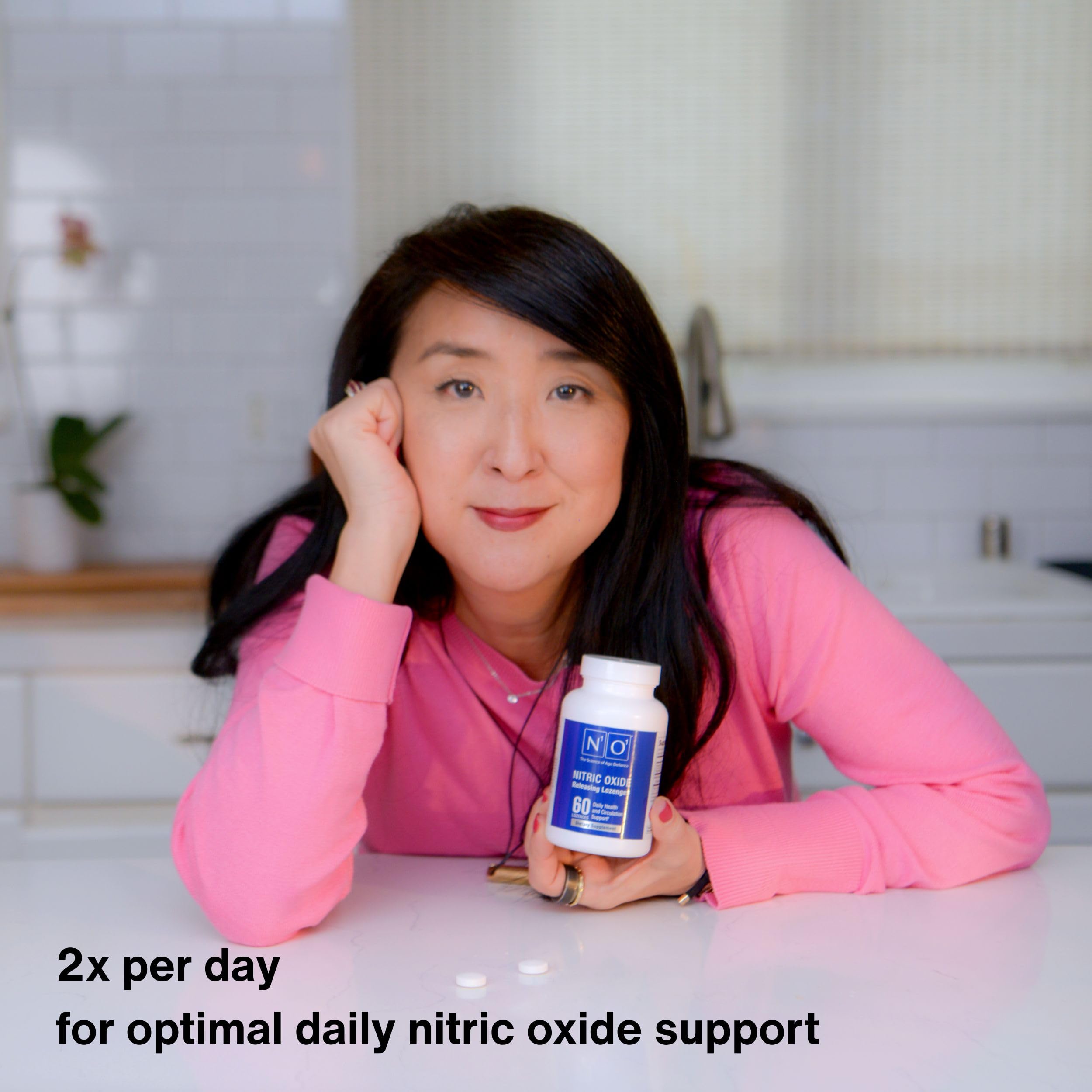 N1O1 Nitric Oxide Lozenges Supplement, 120 Count, 60-Day Supply | Developed by Dr. Nathan S. Bryan; Orange Flavor; Dissolvable Lozenges; Daily Nitric Oxide Support