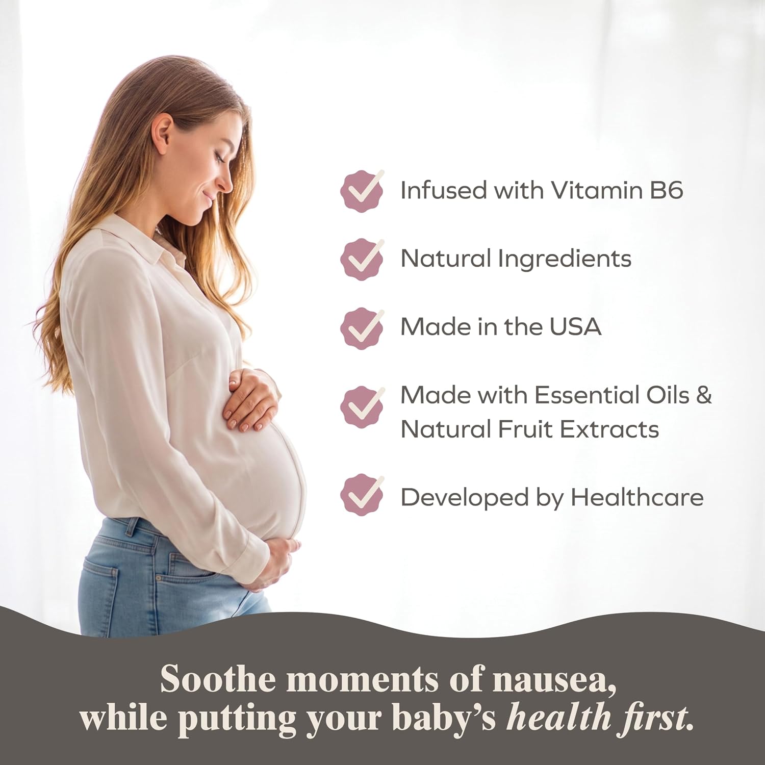 Three Lollies Preggie Drops Plus - 48 Lozenges - Ease Morning Sickness During Pregnancy, Natural, Sour Lozenges for Nausea With Vitamin B6, Sour Lemon & Raspberry Flavors