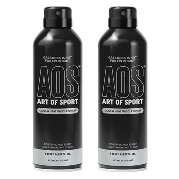 Art of Sport Muscle Relief Spray for Men– Pain Relief for Sore Muscles & Joints– Menthol Cooling & Heating Spray for Back, Neck, Knee, Shoulder, Hip– Cool & Heat– Made for Athletes– 5 fl oz. Pack of 2 Art of SportBuy Supplements Australia