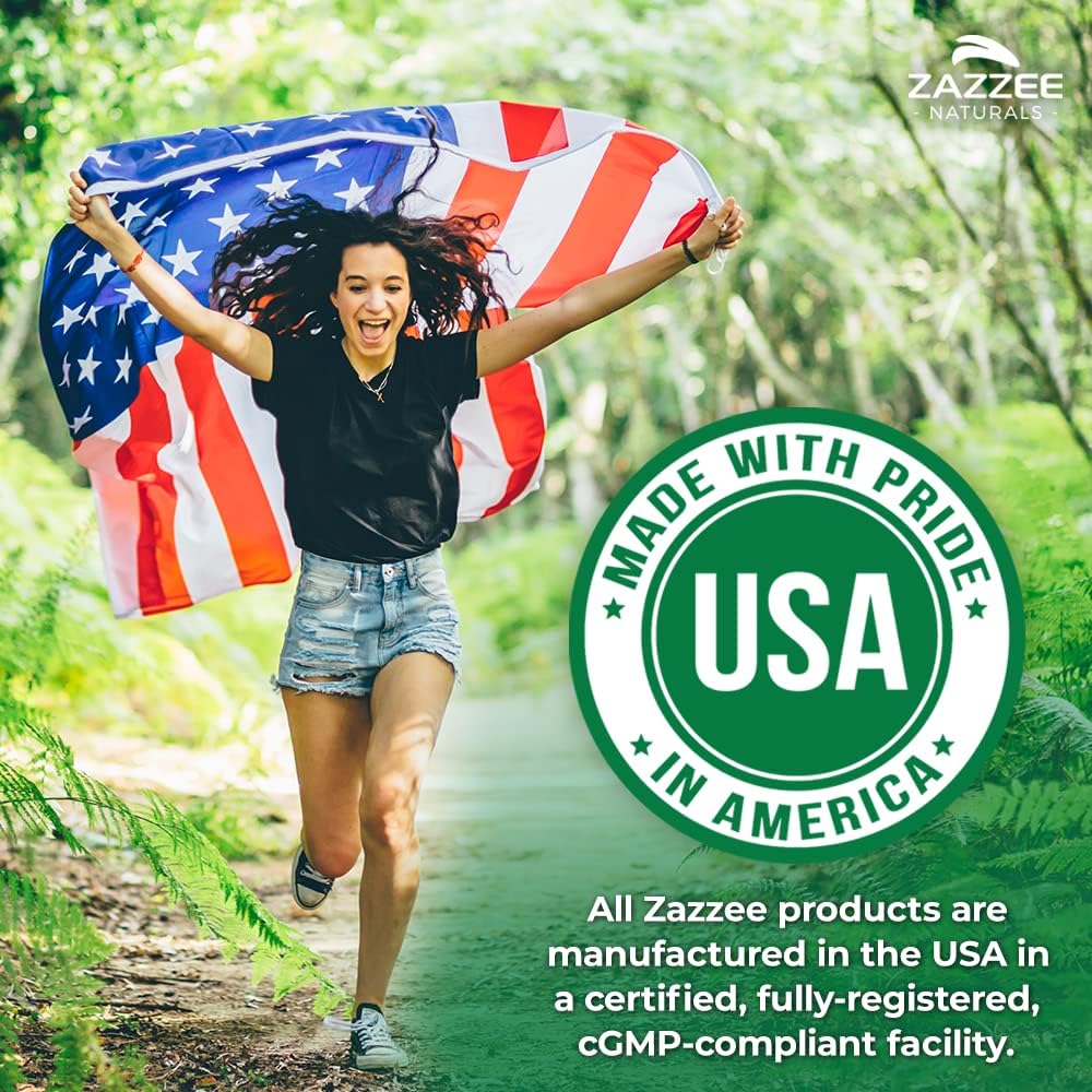 Zazzee USDA Organic Blueberry 10:1 Extract, 120 Vegan Capsules, 4 Month Supply, Whole Fruit, Vaccinium Angustifolium, Antioxidant & Cellular Health Support, Herbal Supplement, Non-GMO, Made in the USA