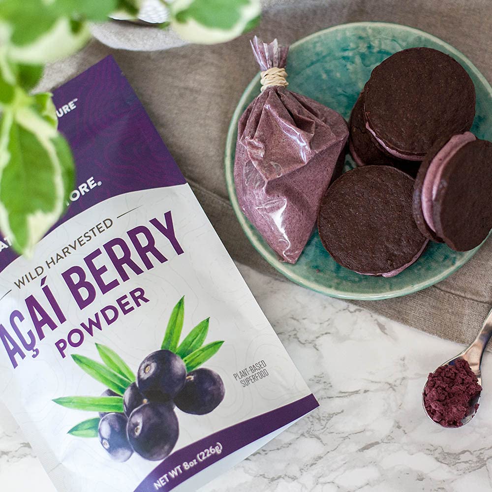 Nature Restore Wild Harvested Acai Berry Powder, 10 Ounces, Non GMO, Gluten Free, Brazilian Wild Grown