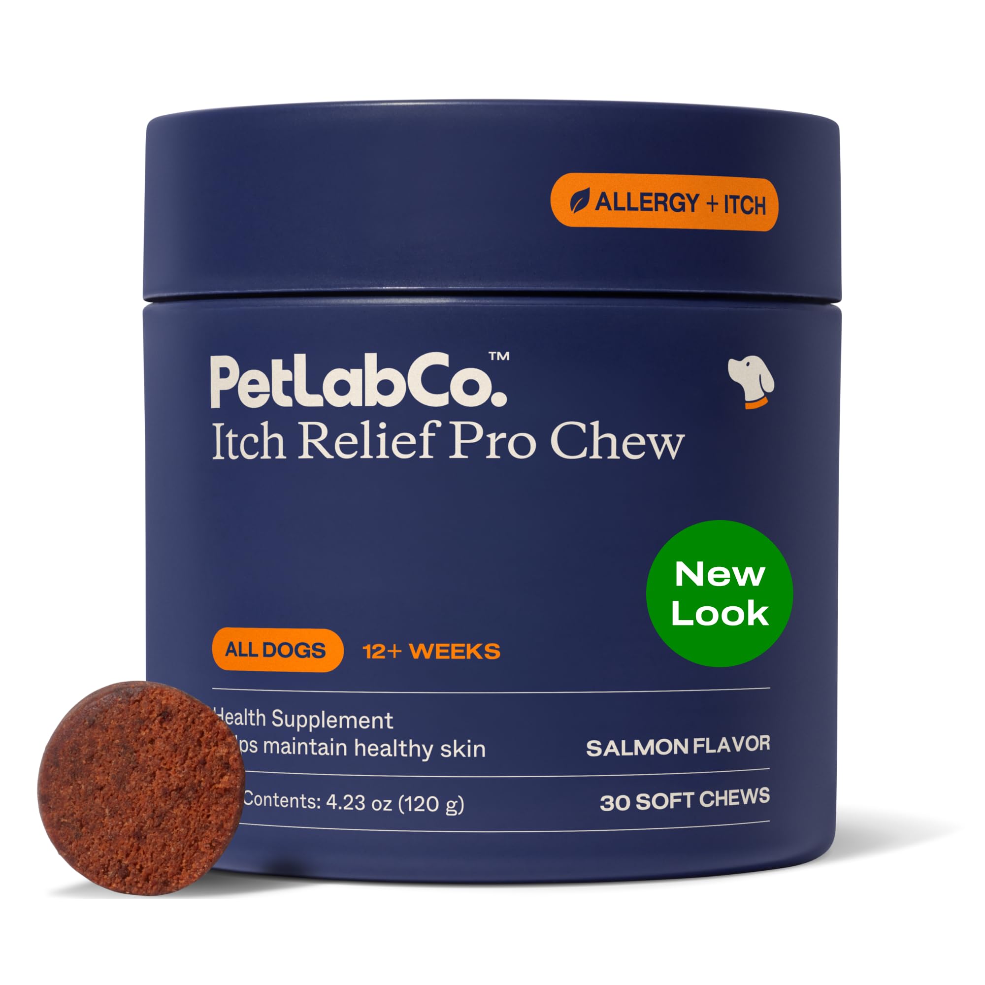 PetLab Co. Itch Relief Chew Pro for Dogs, 30 Soft Chews, Pork | Quercetin, biotin and antioxidants in an omega-rich formula to support itch relief and skin hydration
