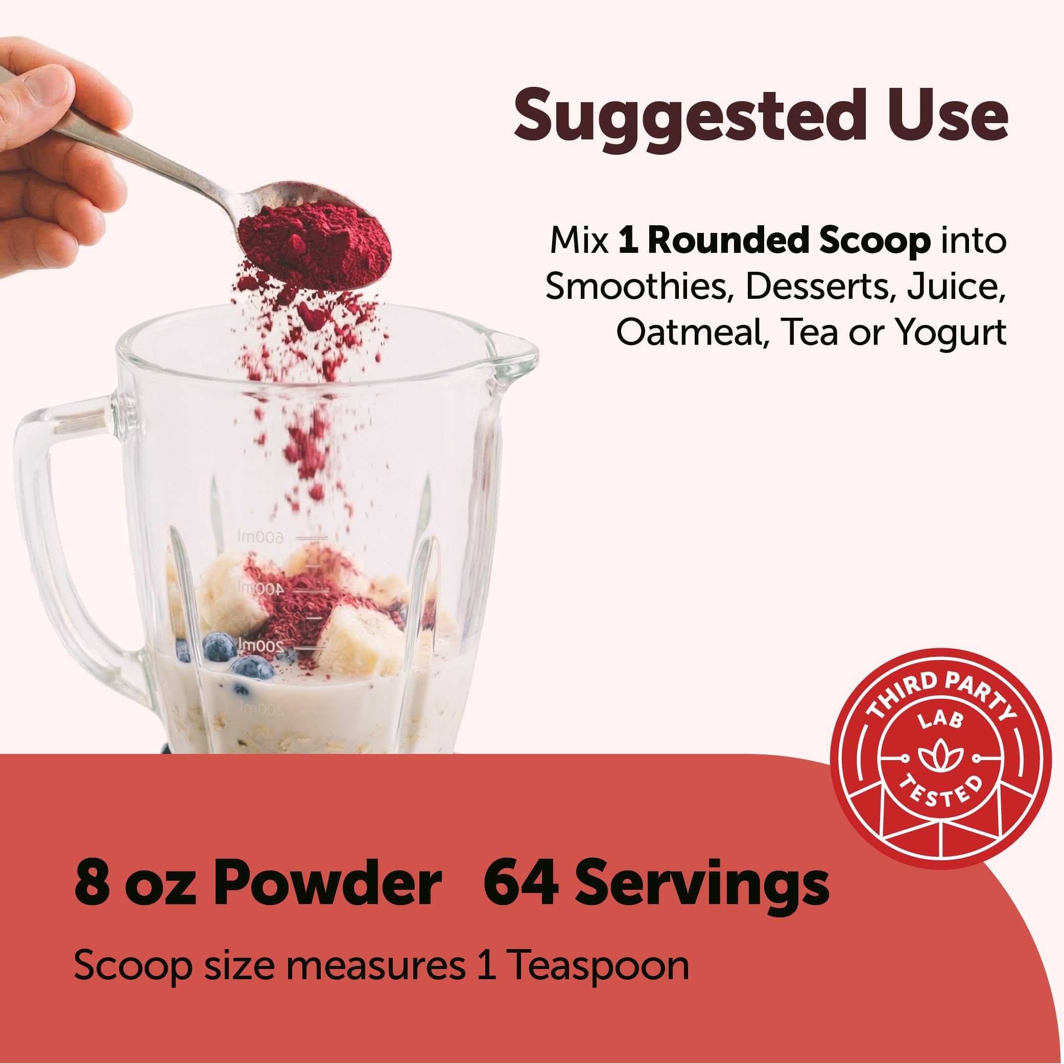 Micro Ingredients Organic Beet Root Powder, 2lb | Water Soluble, Highly Concentrated Raw Beet Supplement | Superfood Drink Mix | Non-GMO, Vegan Friendly, Plant Based