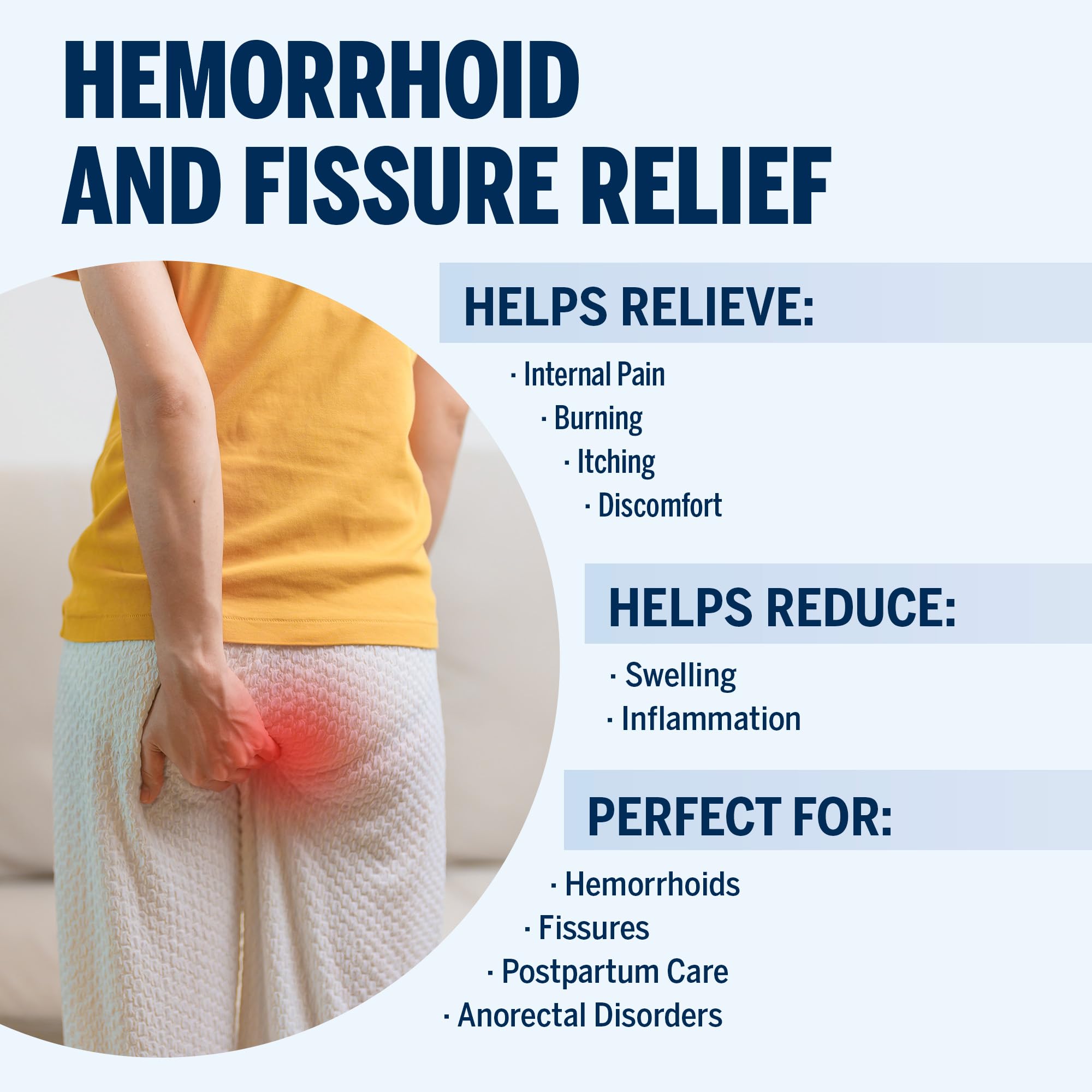 Ariella Hemorrhoid Treatment Suppository Gel: Natural & Herbal - Relieve Itching Burning Discomfort - Internal Relief - New Rounded Applicator - Nighttime Use (Pack of 12) AriellaBuy Supplements Australia