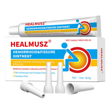 HEALMUSZ Hemorrhoid & Fissure Ointment,with 4% Lidocaine and Phenylephrine HCl,Fast Relief for Pain, Swelling, Discomfort & Itching | 1.5 oz HEALMUSZBuy Supplements Australia