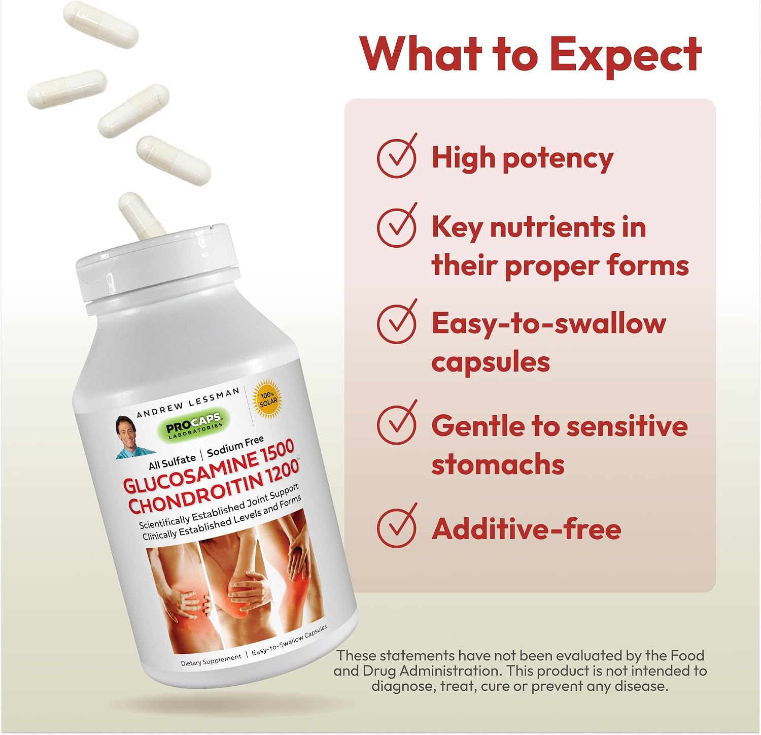 ANDREW LESSMAN Glucosamine 1500 Chondroitin 1200-600 Capsules
