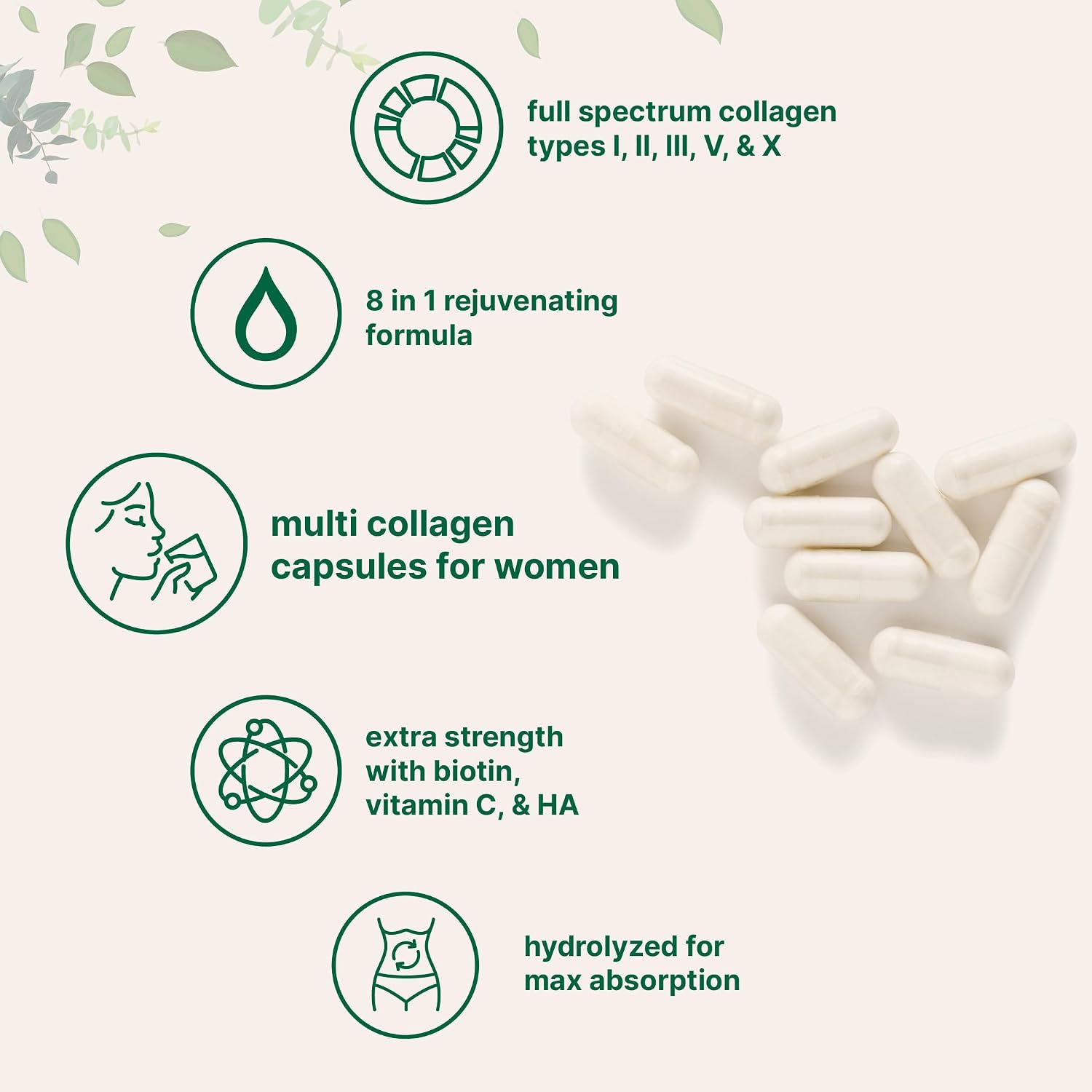 Micro Ingredients Multi Collagen Complex & Vegan Omega 3 Algae Oil Supplement Bundle 2 Pack | Grass-Fed Collagen Peptides | Omega-3 Full Spectrum Alternative to Fish Oil